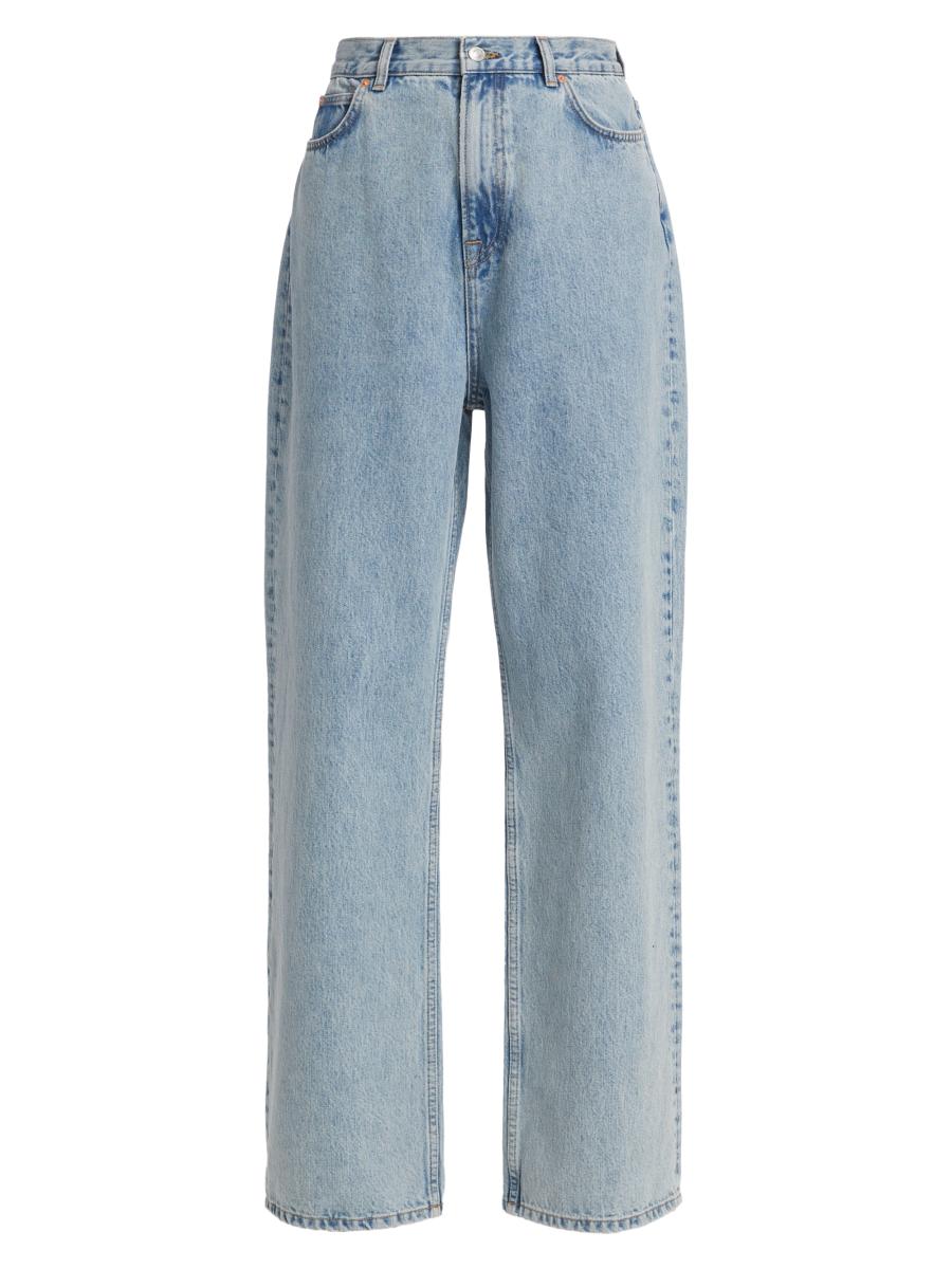 【KOOLOSET】Daily Linen Wide Denim WARDROBE.NYC Low-Rise Wide-Leg Jeans | Saks Fifth Avenue