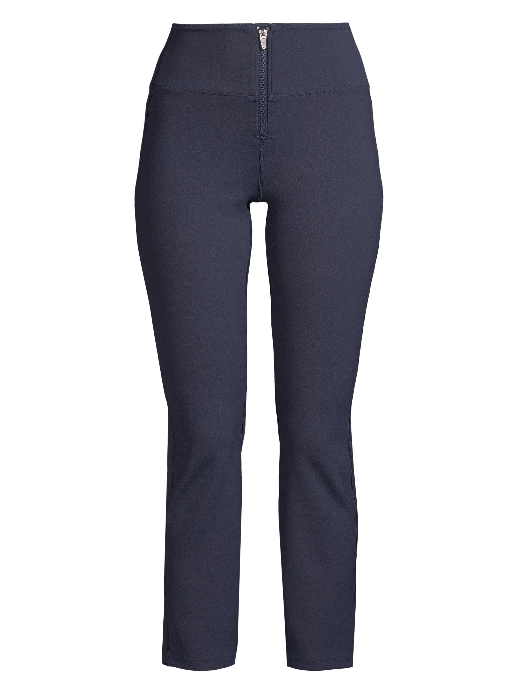 Greyson Women's Amber Bonded Stretch Straight Crop Pants - Navy