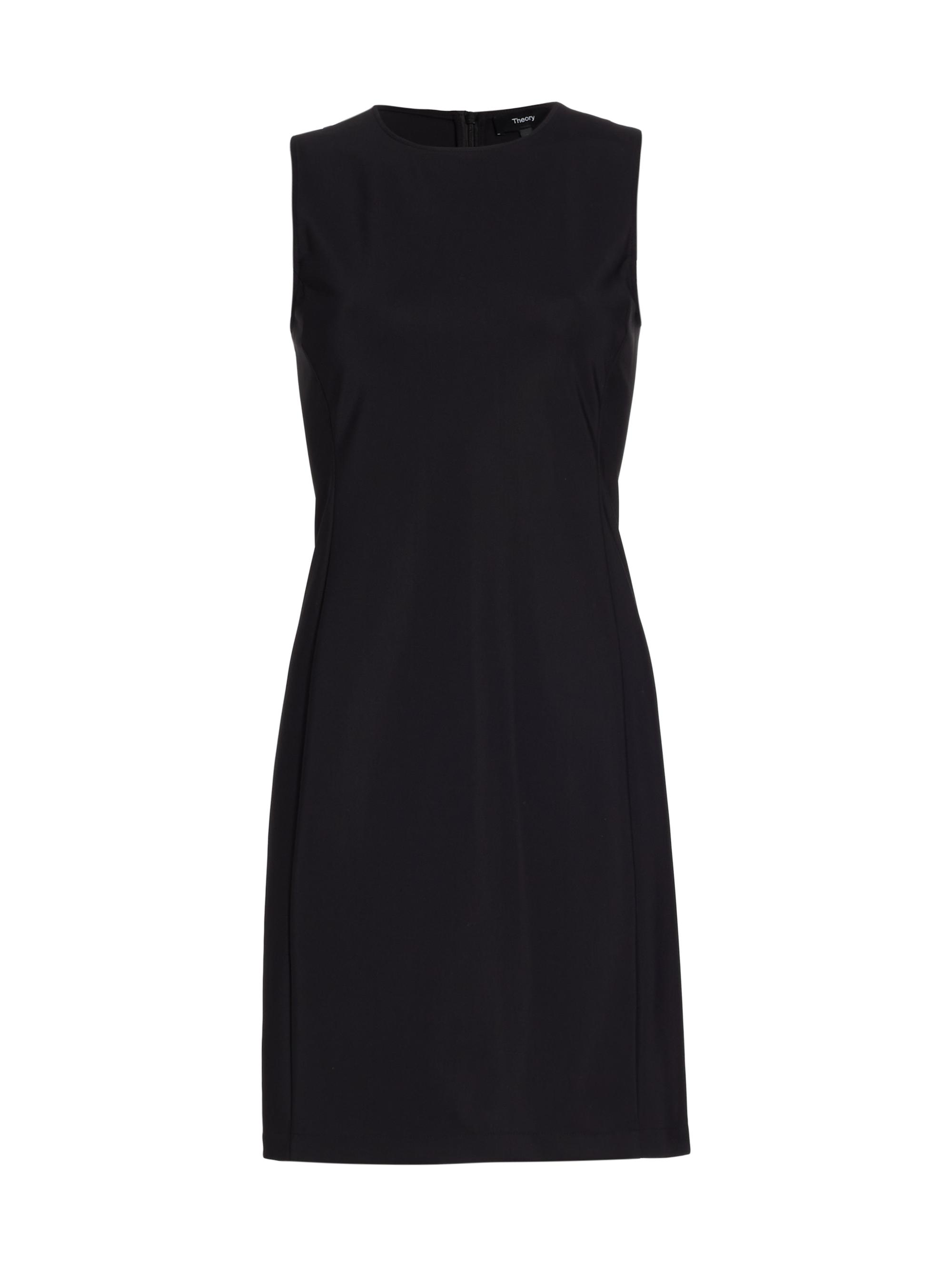 Theory Women's Fitted Sleeveless Sheath Dress - Black
