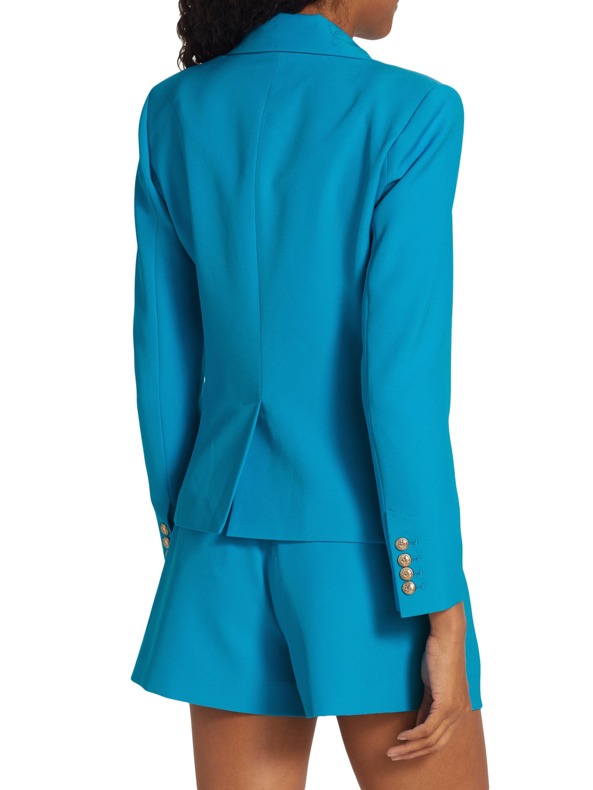 Generation Love Women's Delilah Blazer Black Gold Button Jacket Medium