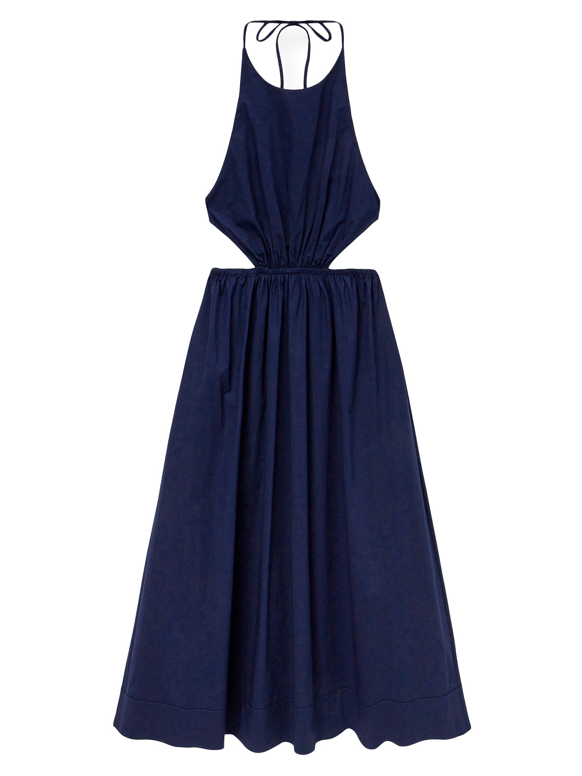 Staud Women's Vanessa Cut-Out Midi-Dress - Navy