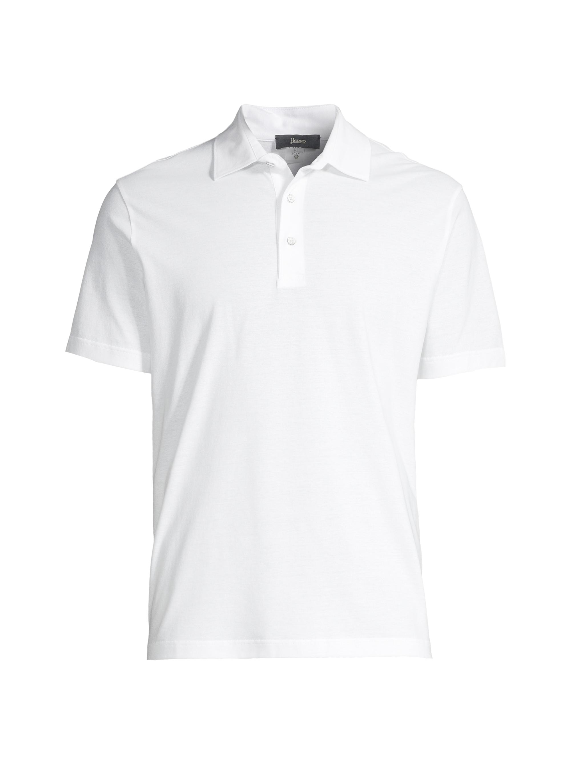 Herno Men's Jersey Crepe Polo Shirt - White