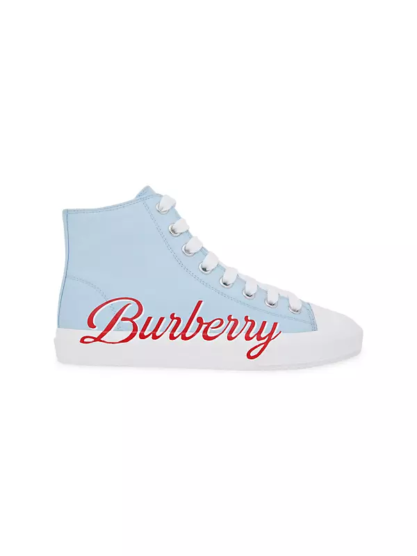 Shop Burberry Little Kid's & Kid's Mini Larkhall High-Top Sneakers