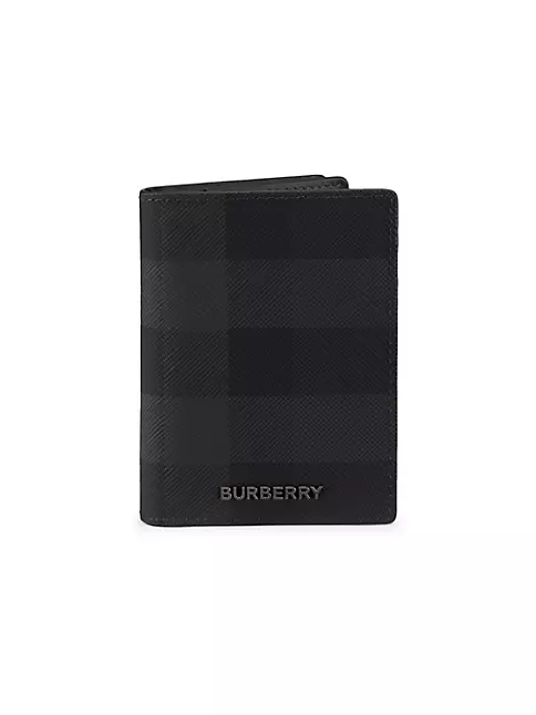Burberry Check Bifold Wallet Black
