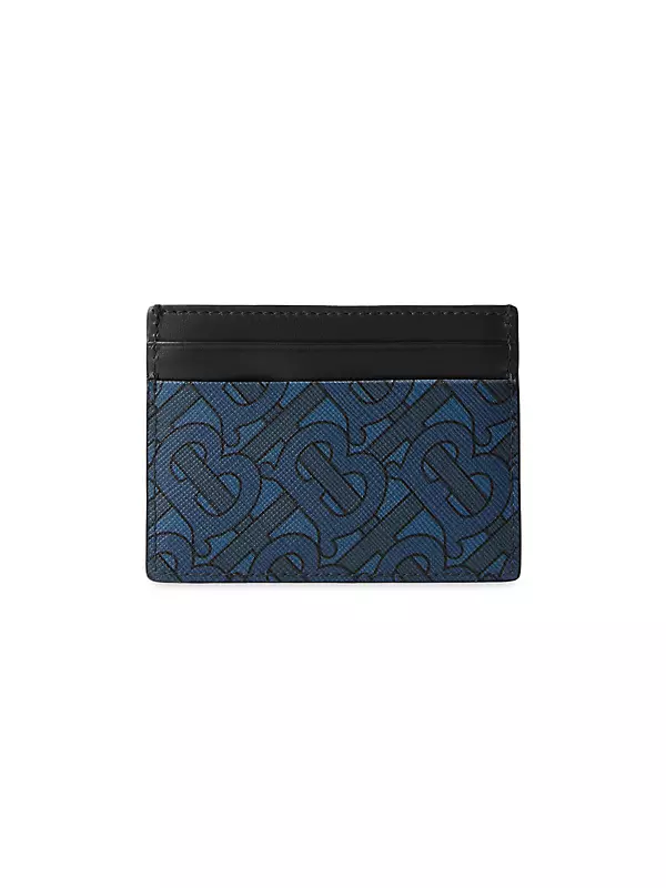 Fendi FF Diagonal coated cotton and leather credit card holder