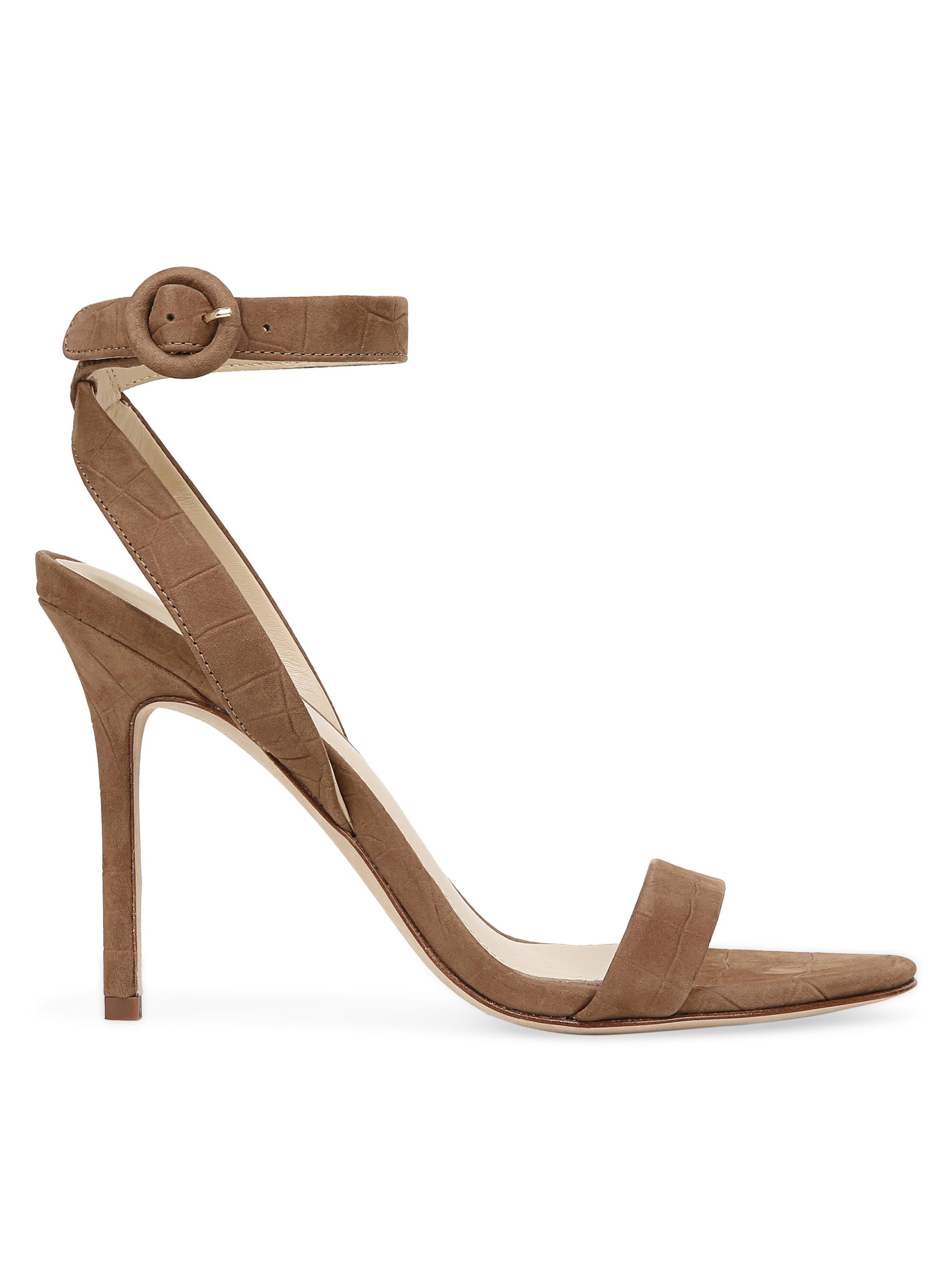 Veronica Beard Women's Darcelle 94MM Nubuck Stiletto Sandals - Cedar