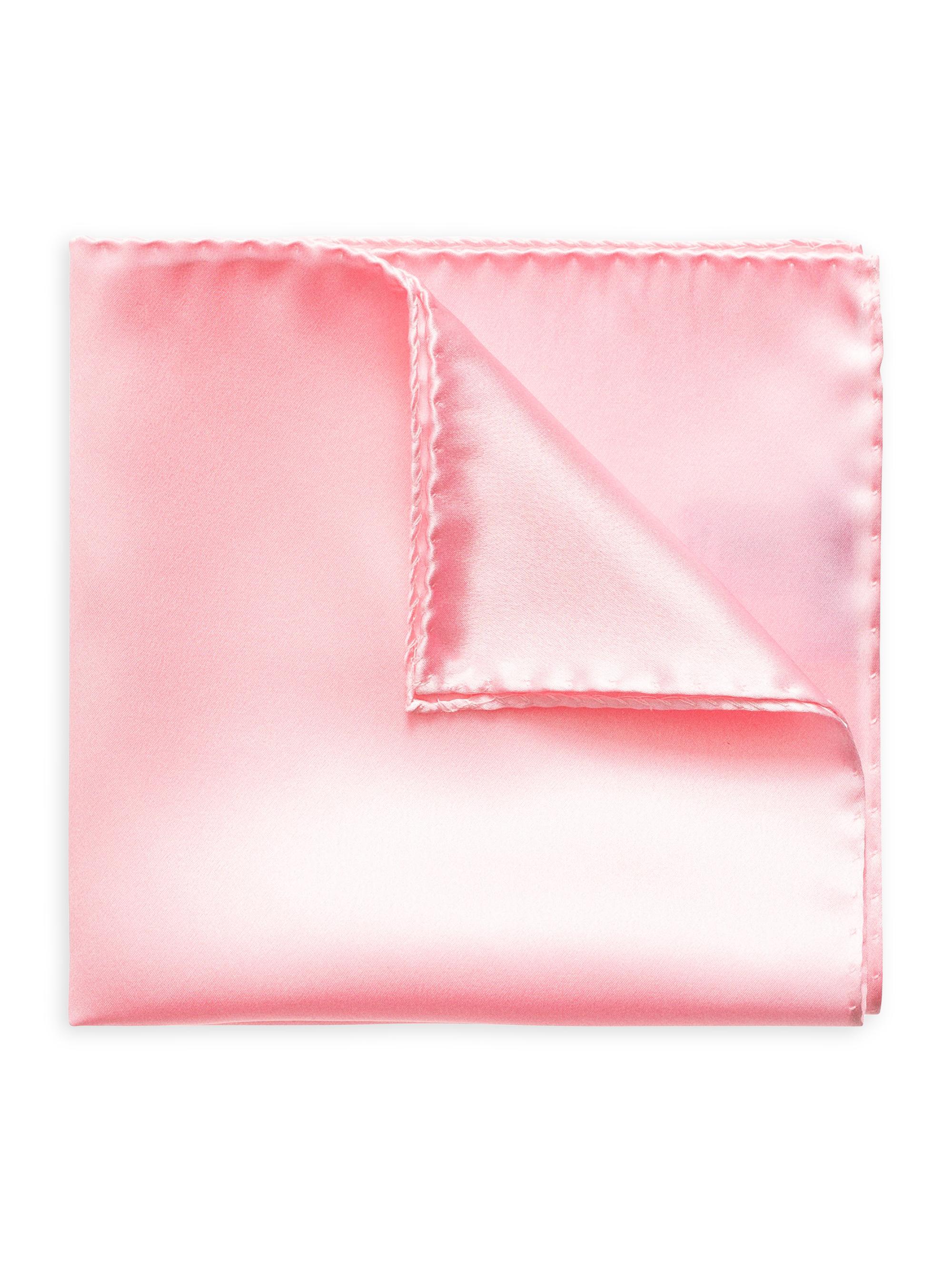 Eton Men's Silk Charmeuse Pocket Square - Pink