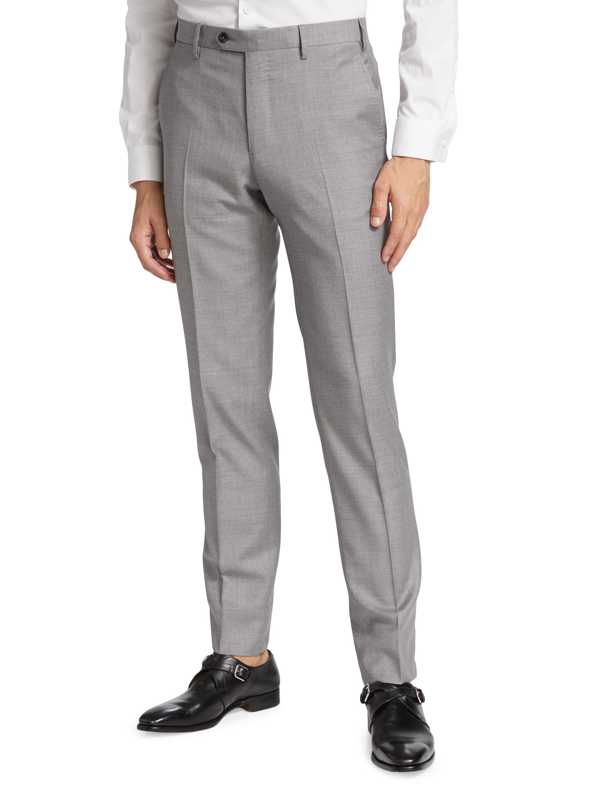 Giorgio Armani GA Wool Trousers | Saks Fifth Avenue