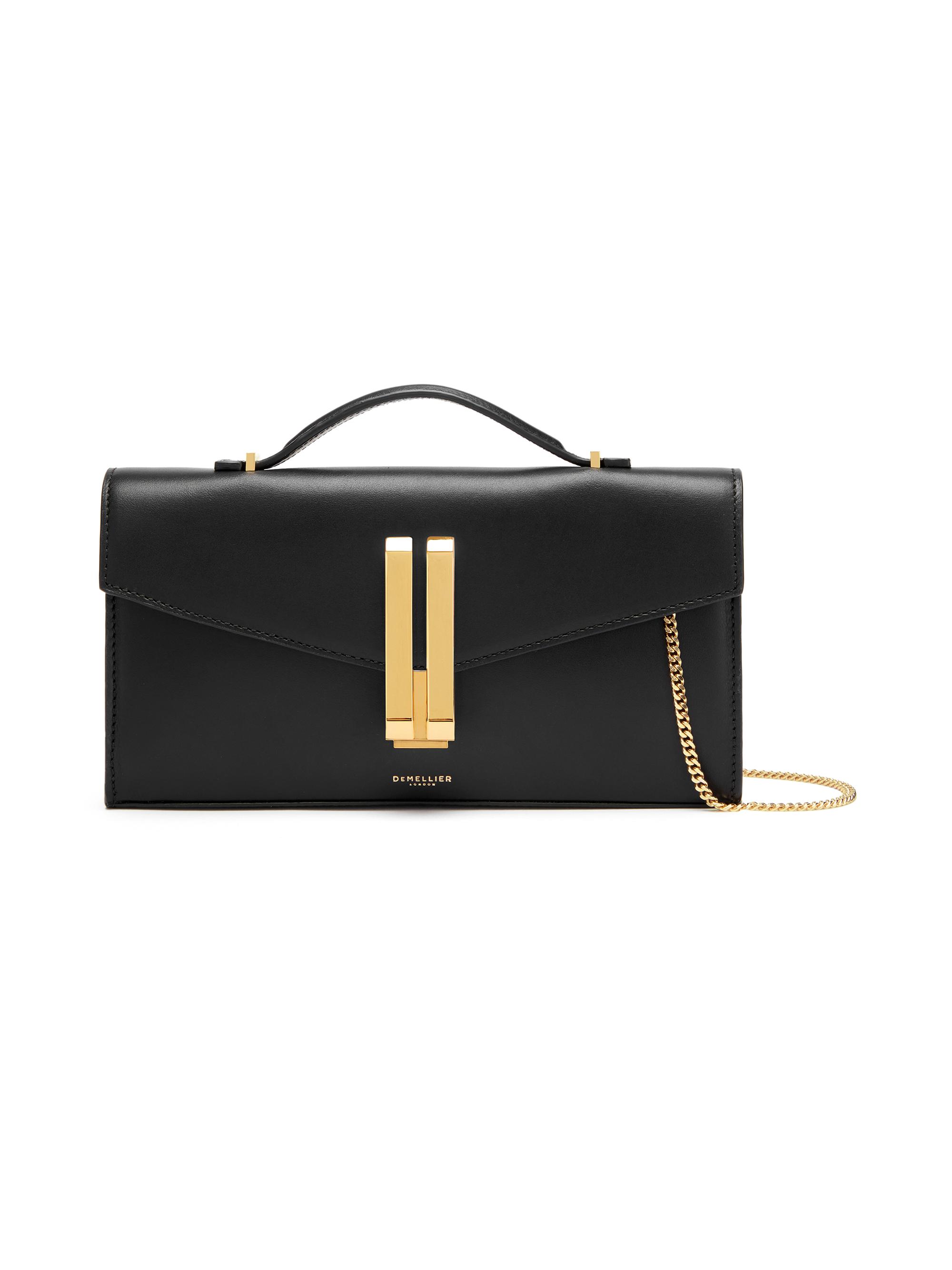 DeMellier Women's Vancouver Leather Pouchette - Black Smooth