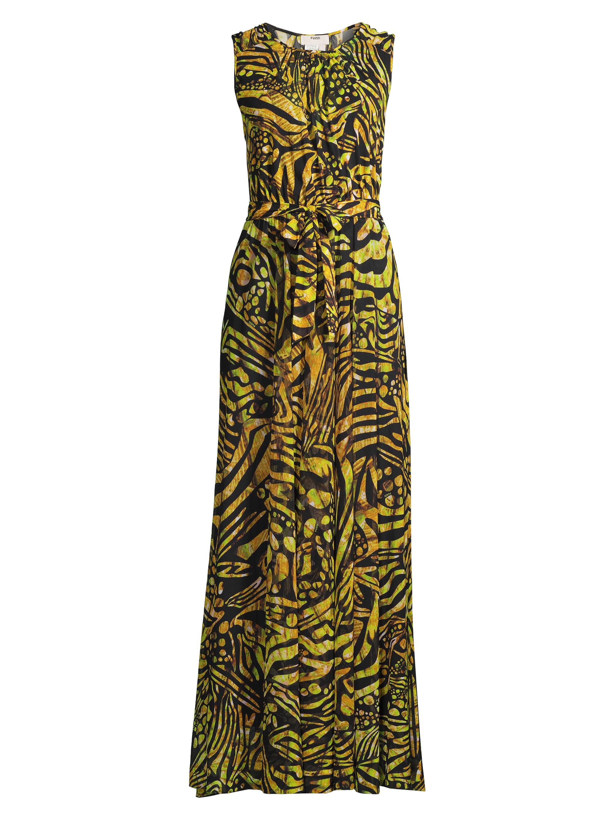 Fuzzi Women's Abito Lungo Printed Maxi Dress