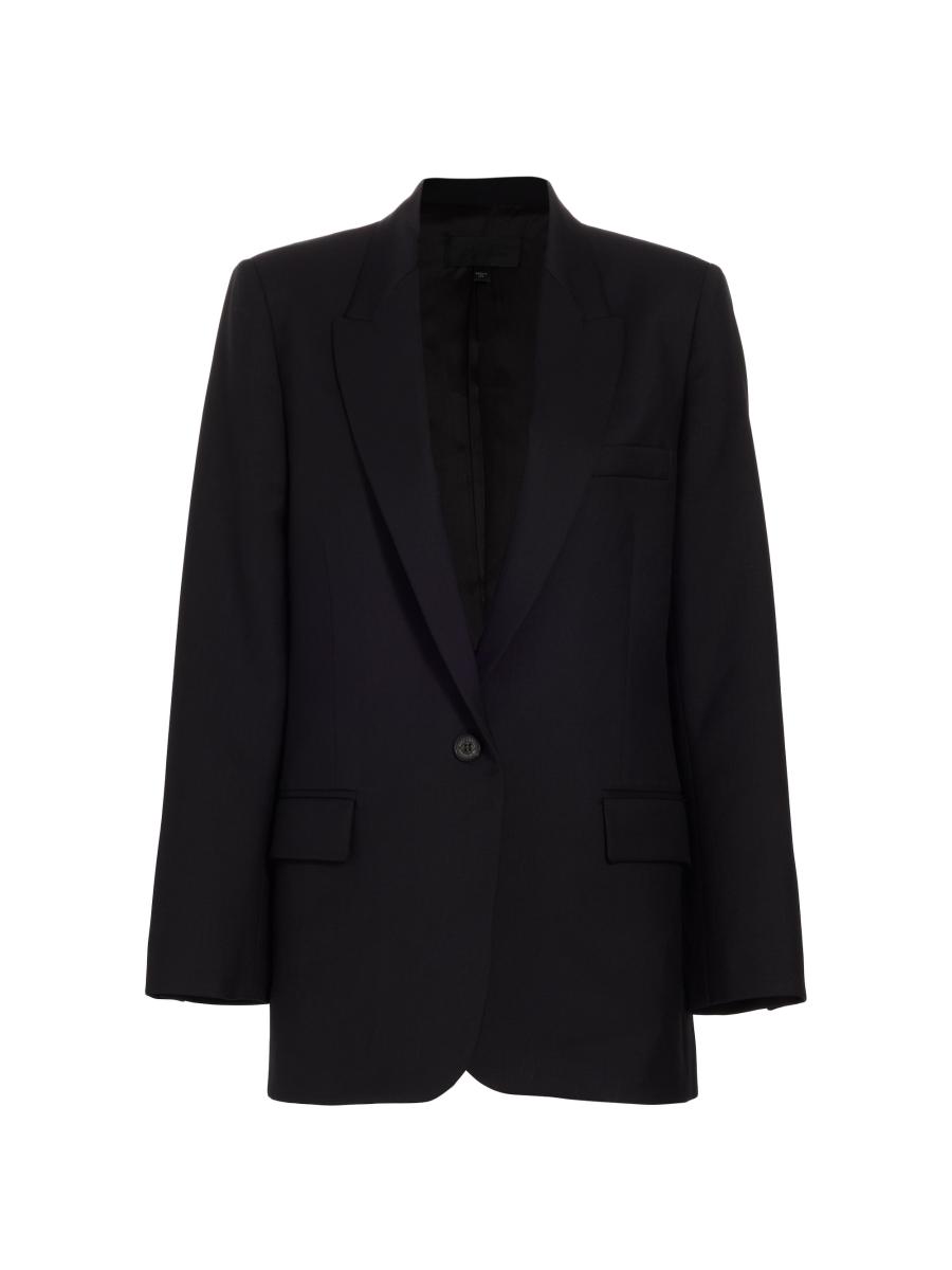 ボトムスその他 Golden  Black Cotton Blazer Nili Lotan Diane Single-Breasted Wool Blazer | Saks Fifth Avenue