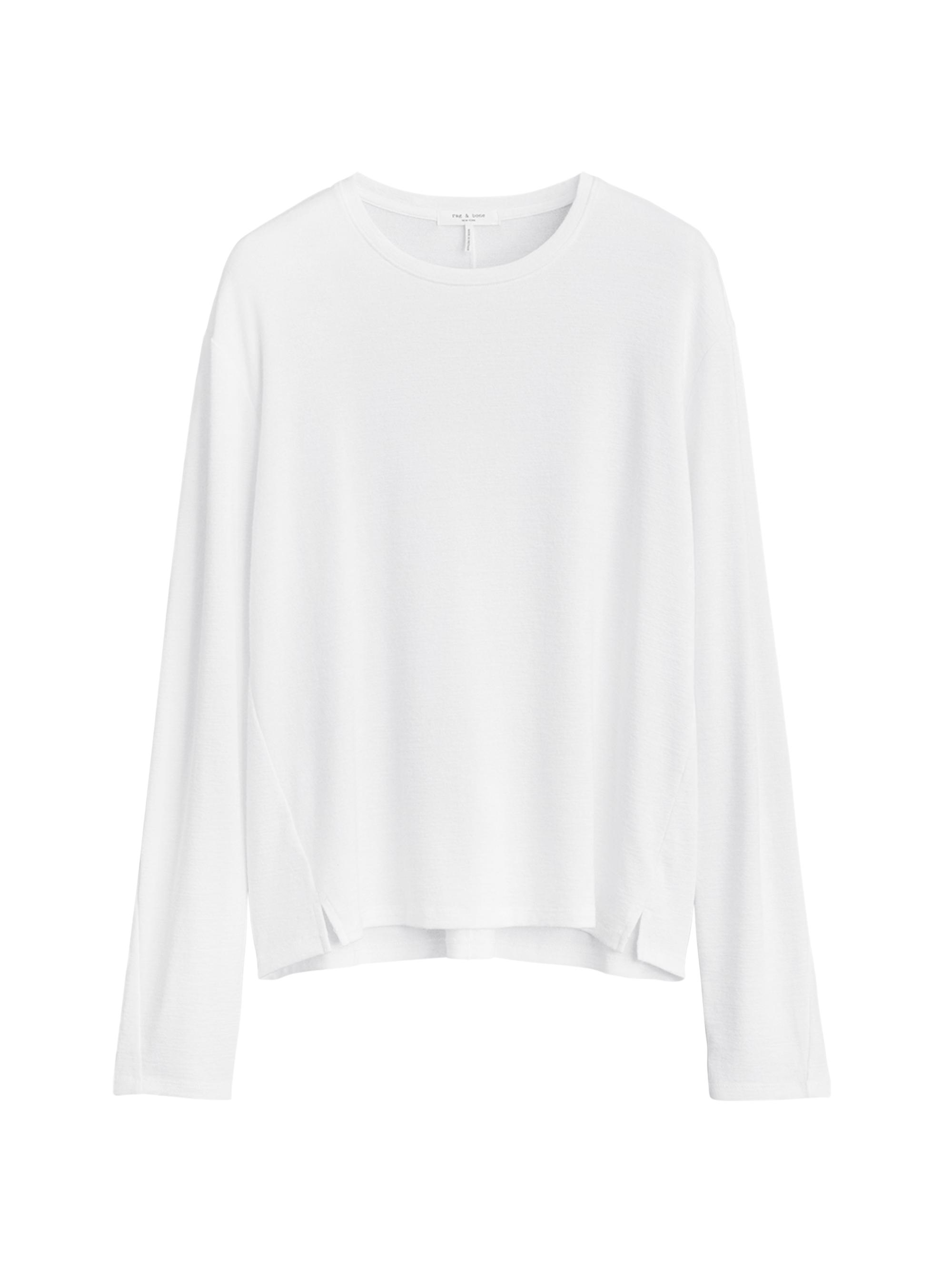 rag & bone Women's Long-Sleeve Jersey T-Shirt - White
