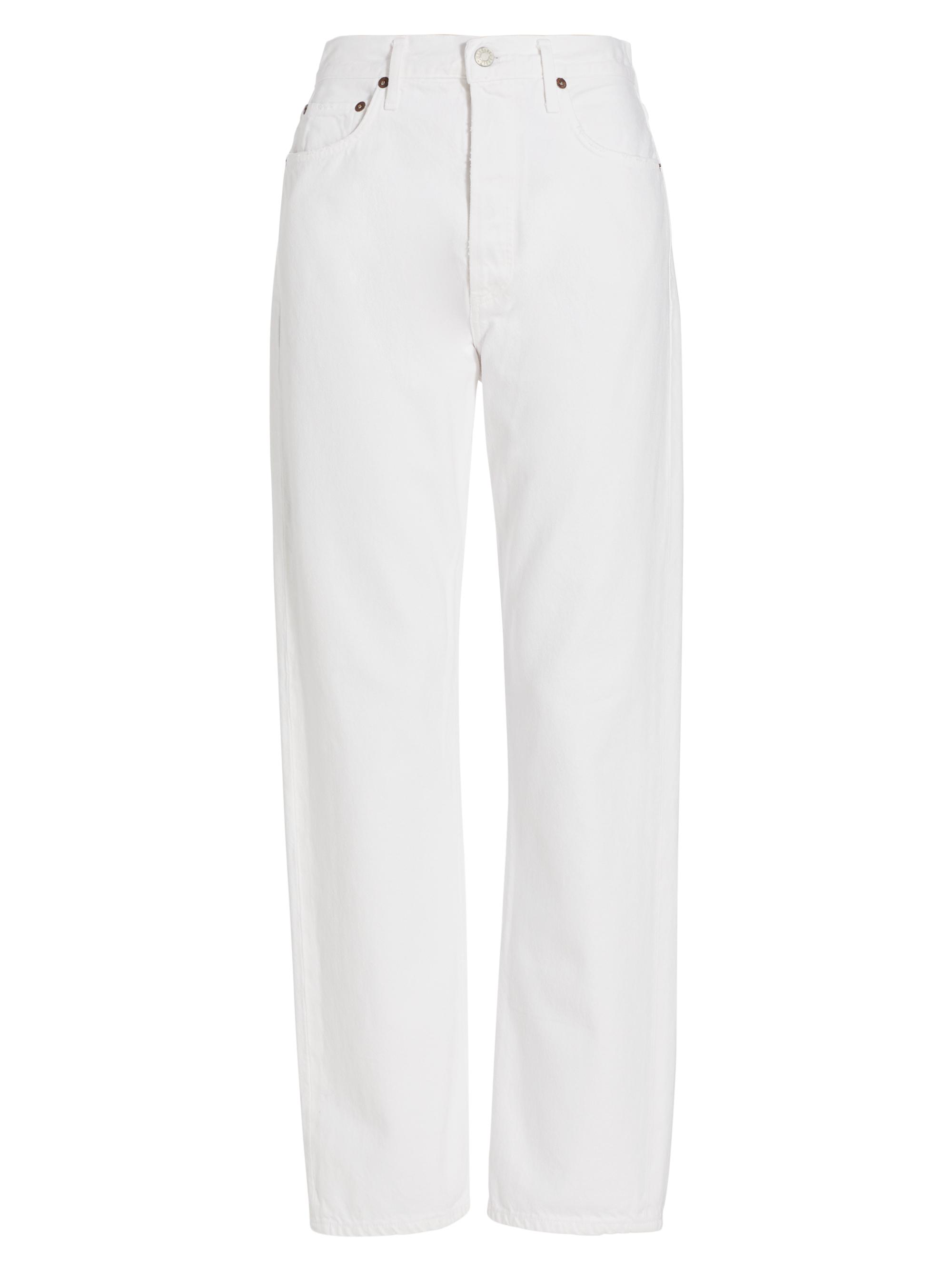 Agolde Women's 90s Straight-Leg Pinch-Waist Jeans - Marshmallow