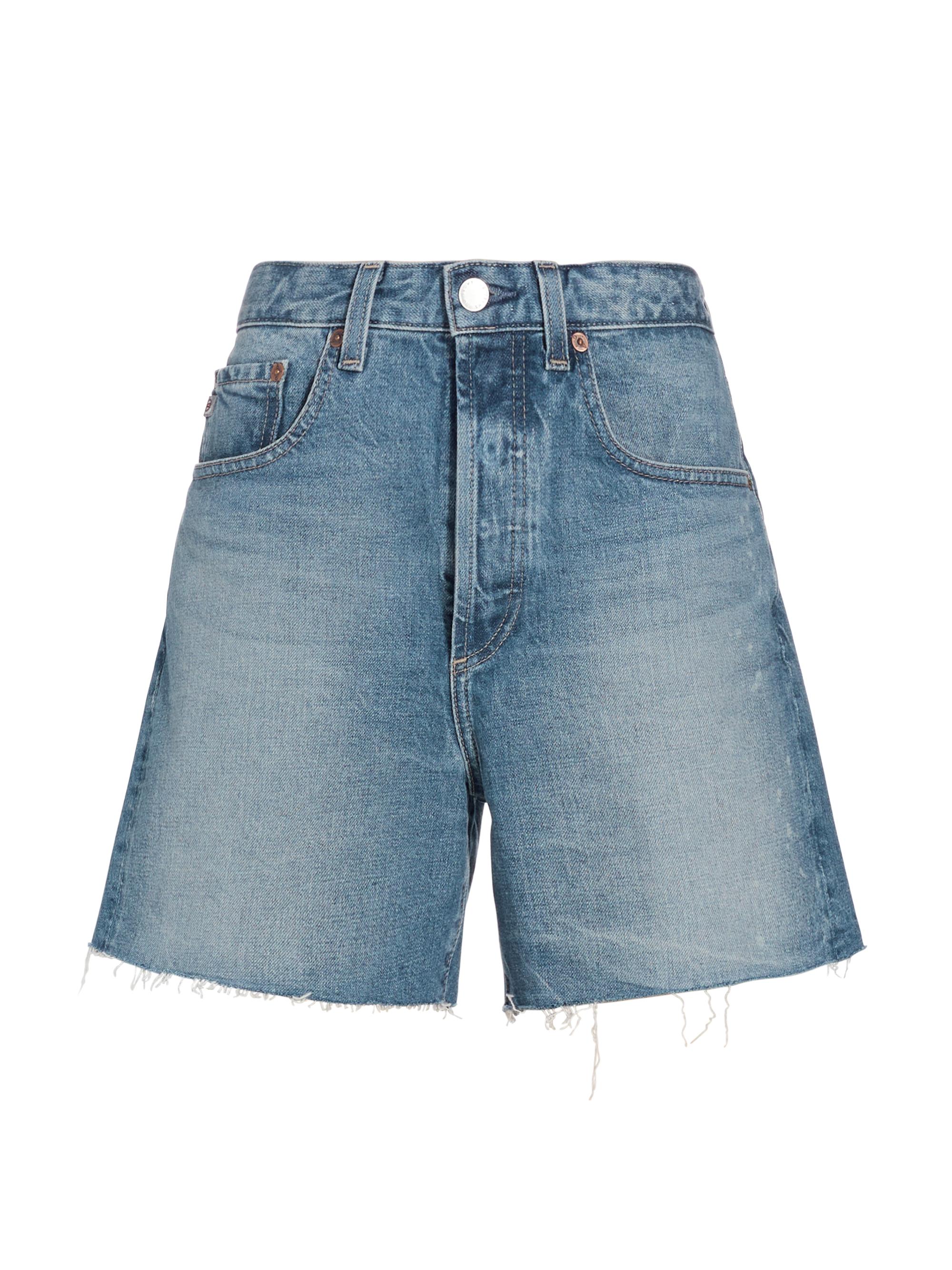 Mother The Skipper Fray Denim Shorts | Saks Fifth Avenue
