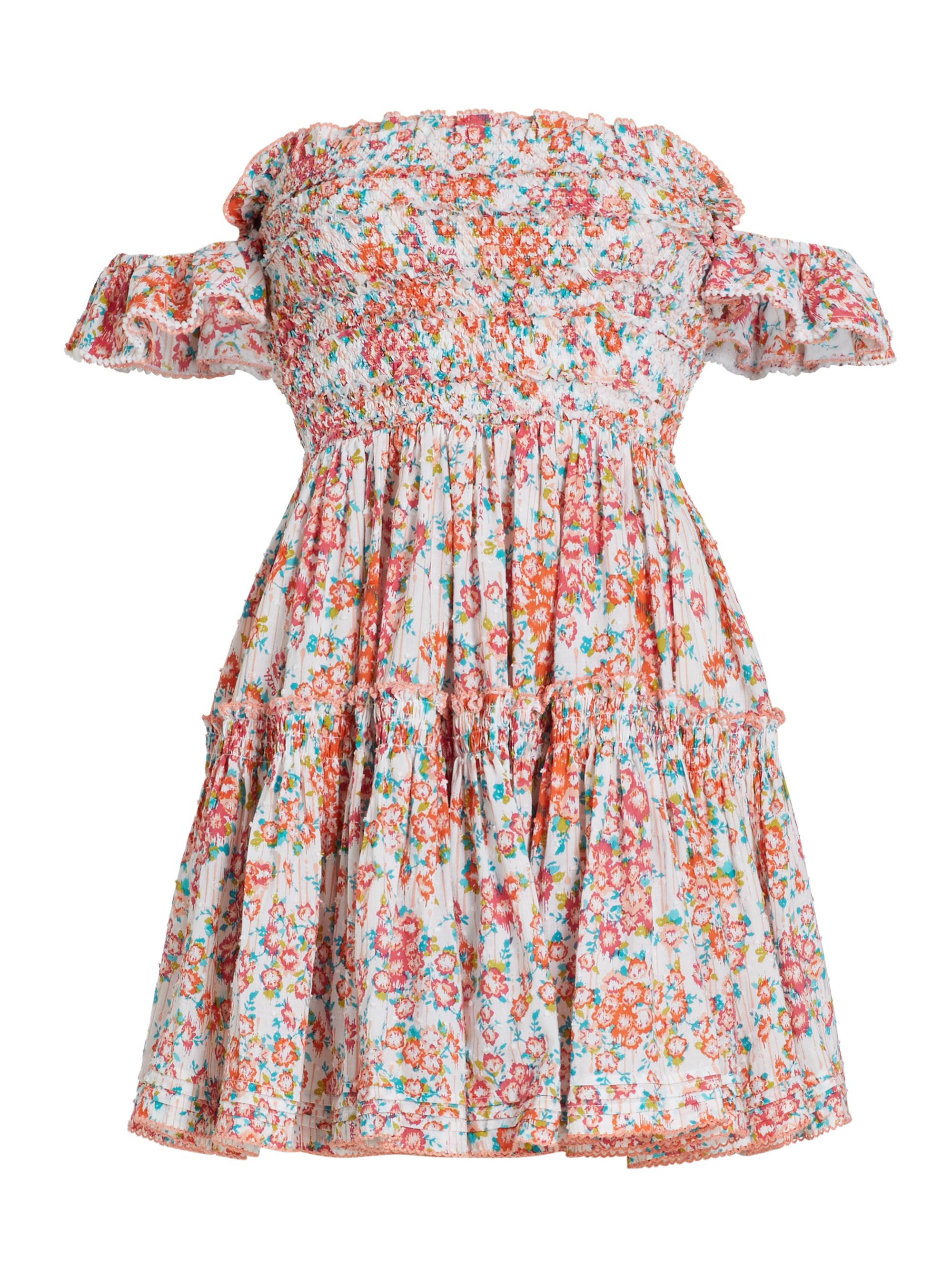 Poupette St Barth Women's Aurora Off-The-Shoulder Minidress - Pink Aquarelle