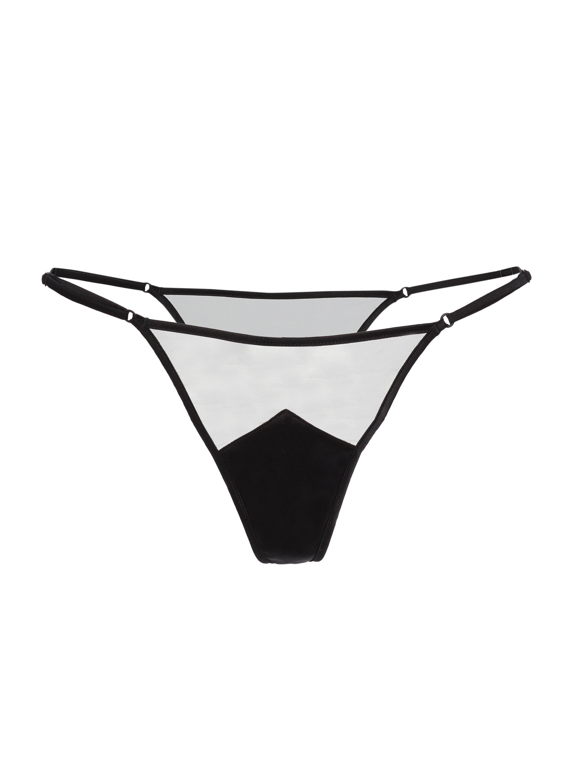 Kiki de Montparnasse Women's Peep Show G-String Thong - Black