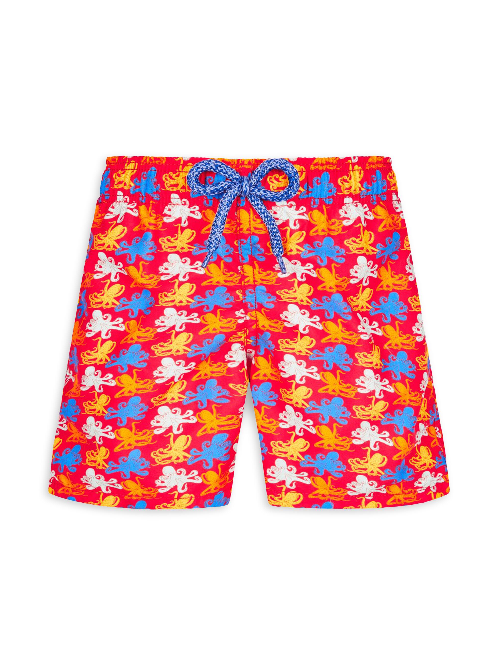 Vilebrequin Little Boy's & Boy's Micro Octopus Swim Trunks - Red