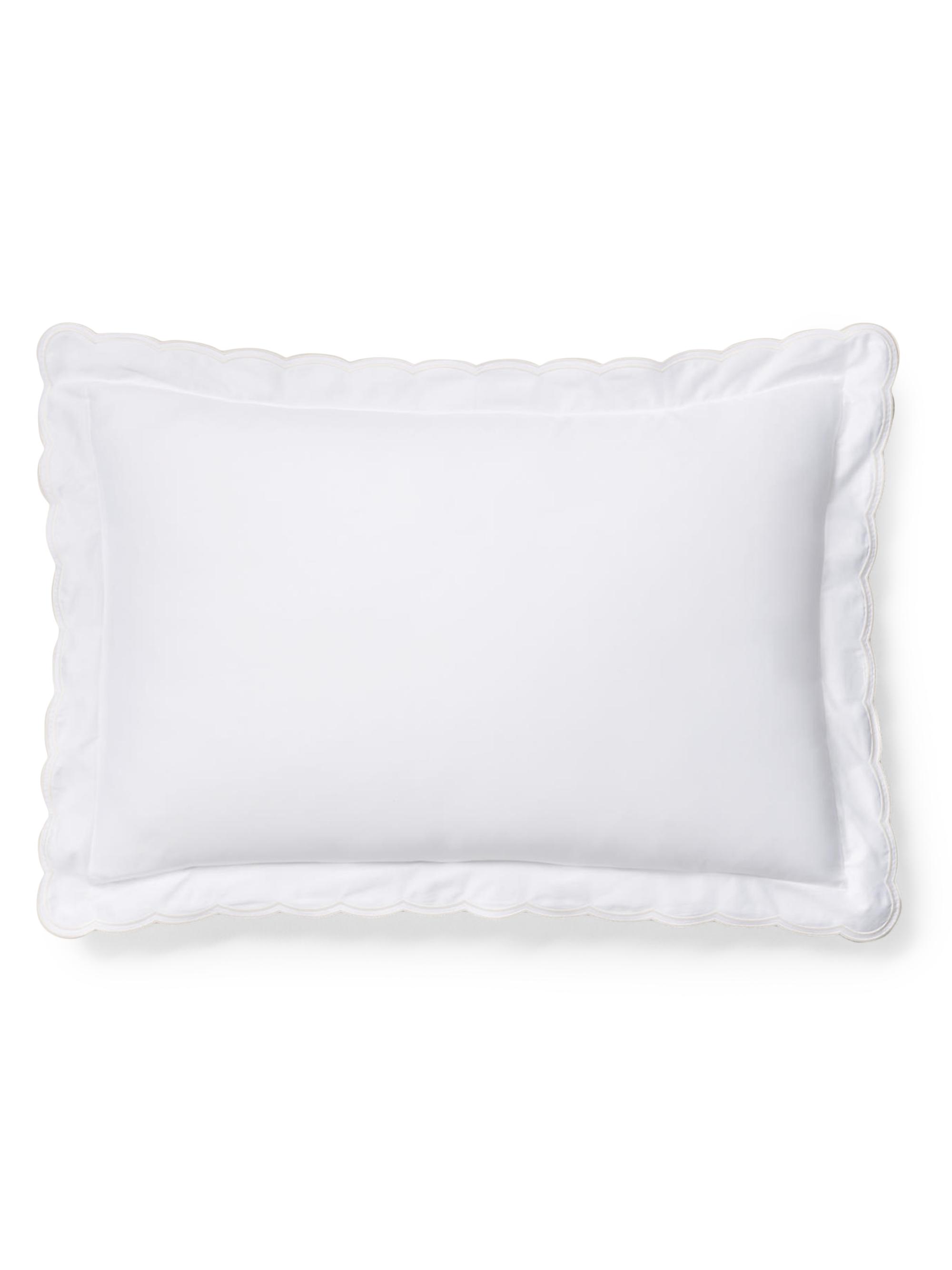 Ralph Lauren Malin Scallop Cotton Sateen Sham - Platinum European