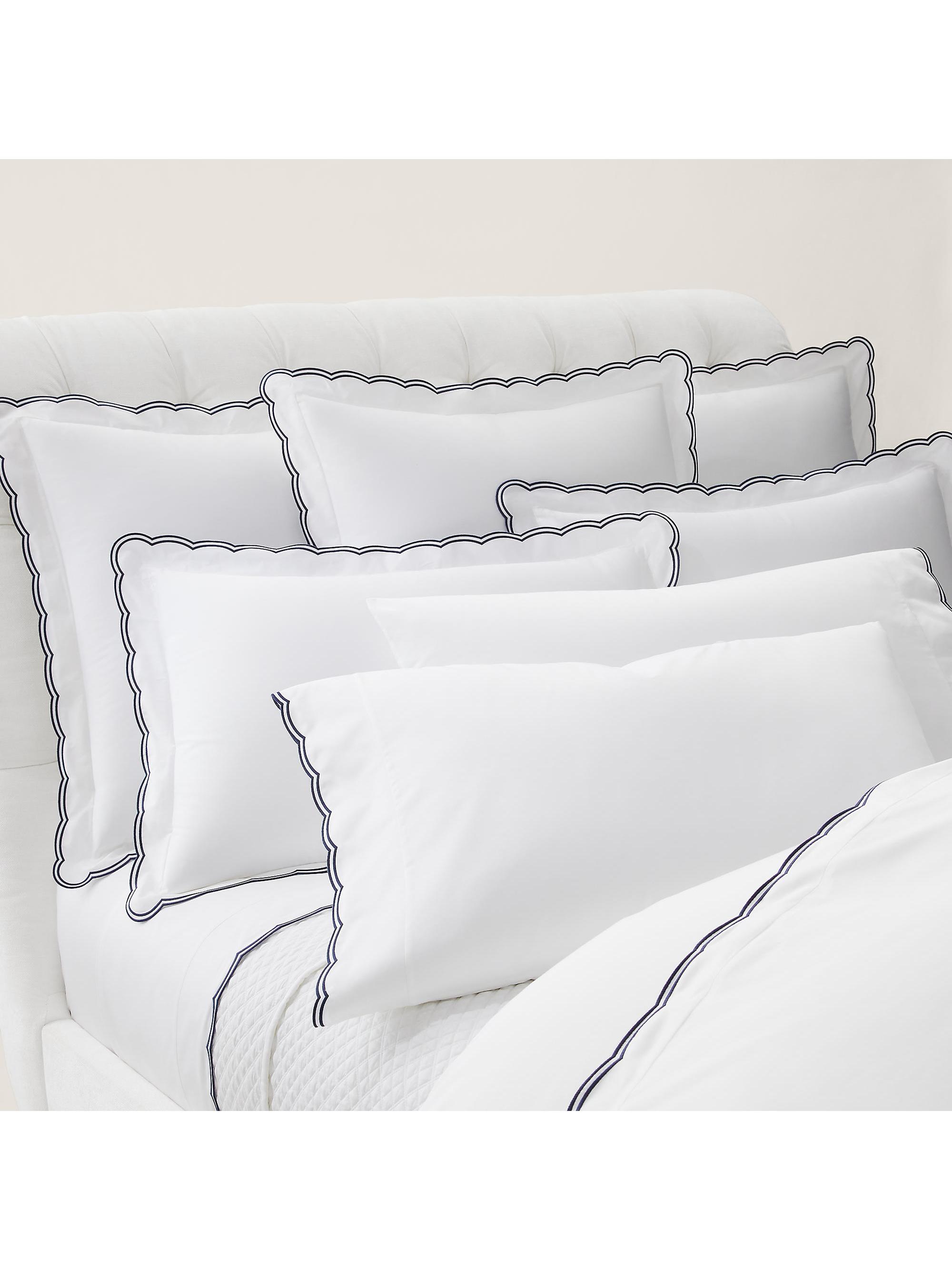 Ralph Lauren Malin Scallop Cotton Sateen Duvet Cover | Saks Fifth