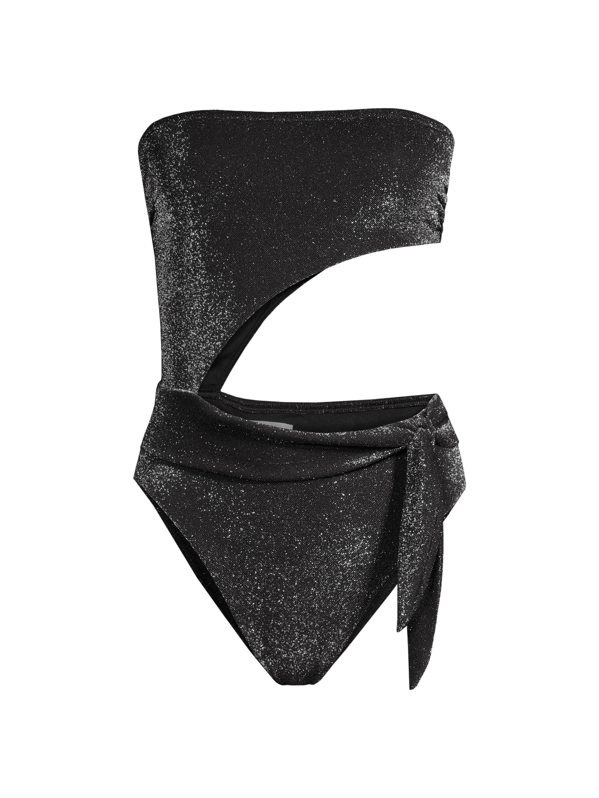 Ramy Brook Women's Gigi Glittery One-Piece Swimsuit - Black Sparkle