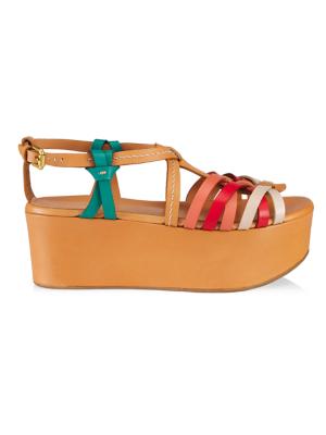 Sierra platform leather sandals