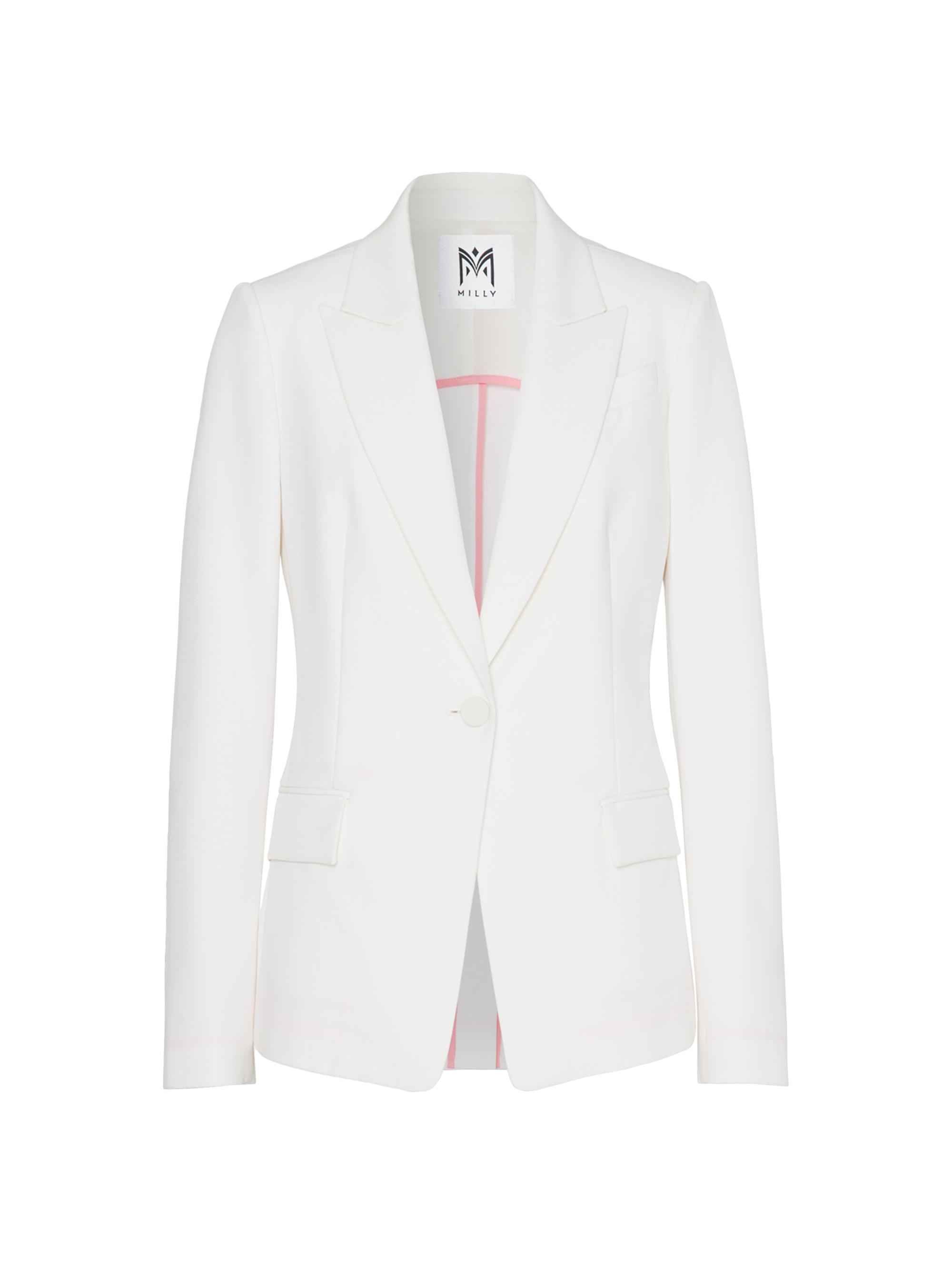 Milly Women's Avery Cady Blazer - Ecru