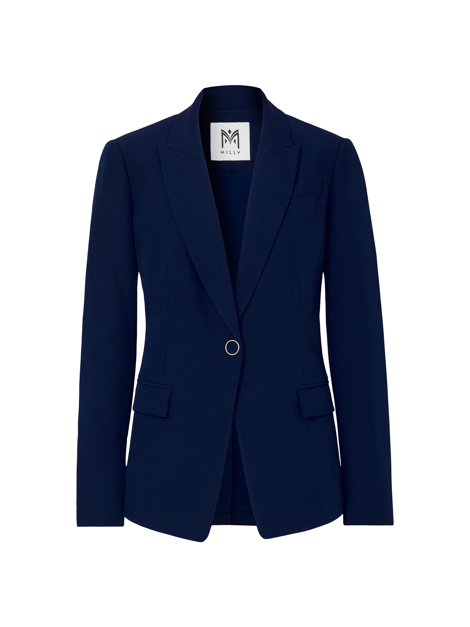 Milly Women's Avery Cady Blazer - Navy | Thumbnail 7