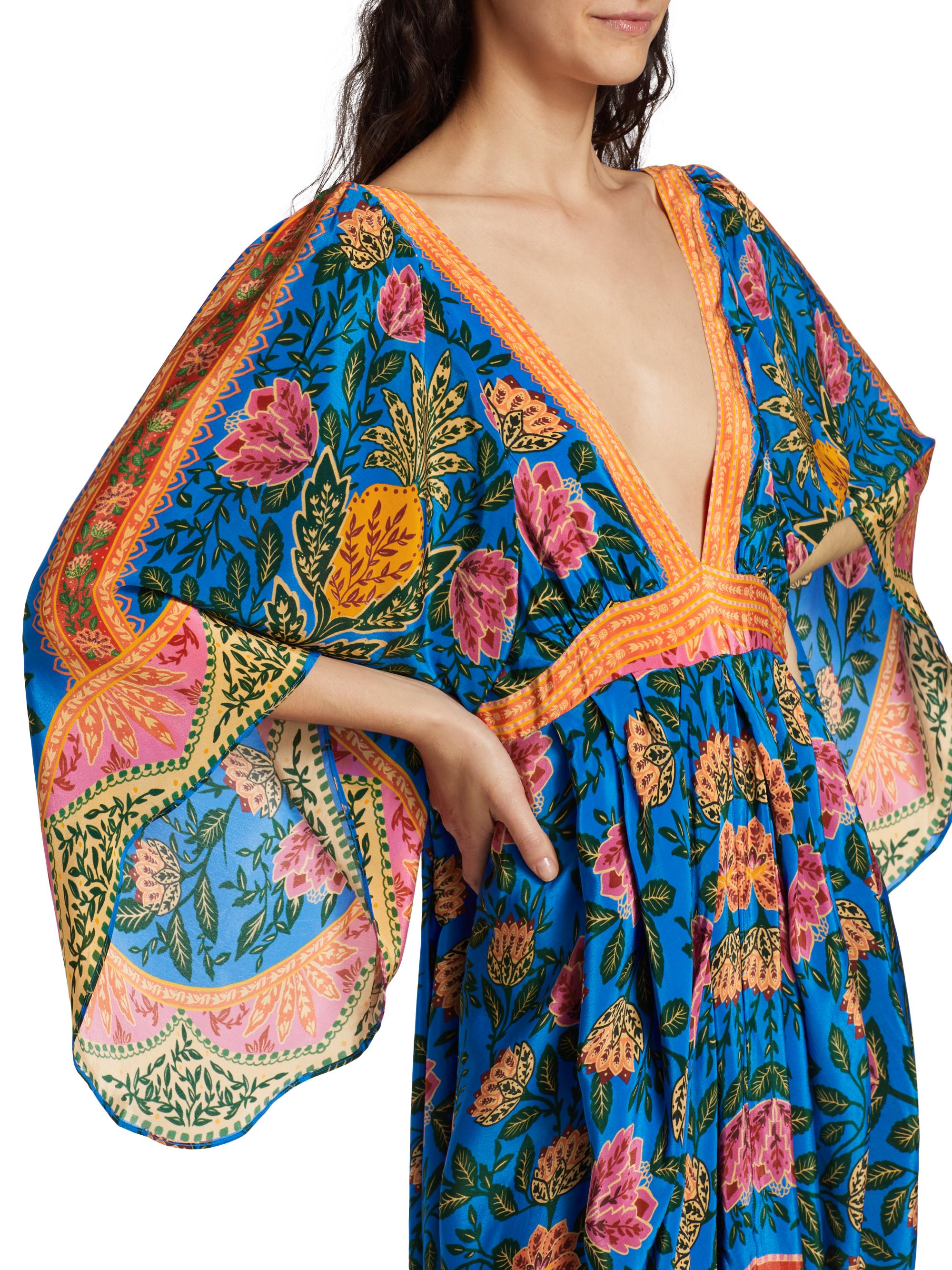 Farm Rio Pineapple Garden Caftan Maxi Dress | Saks Fifth Avenue