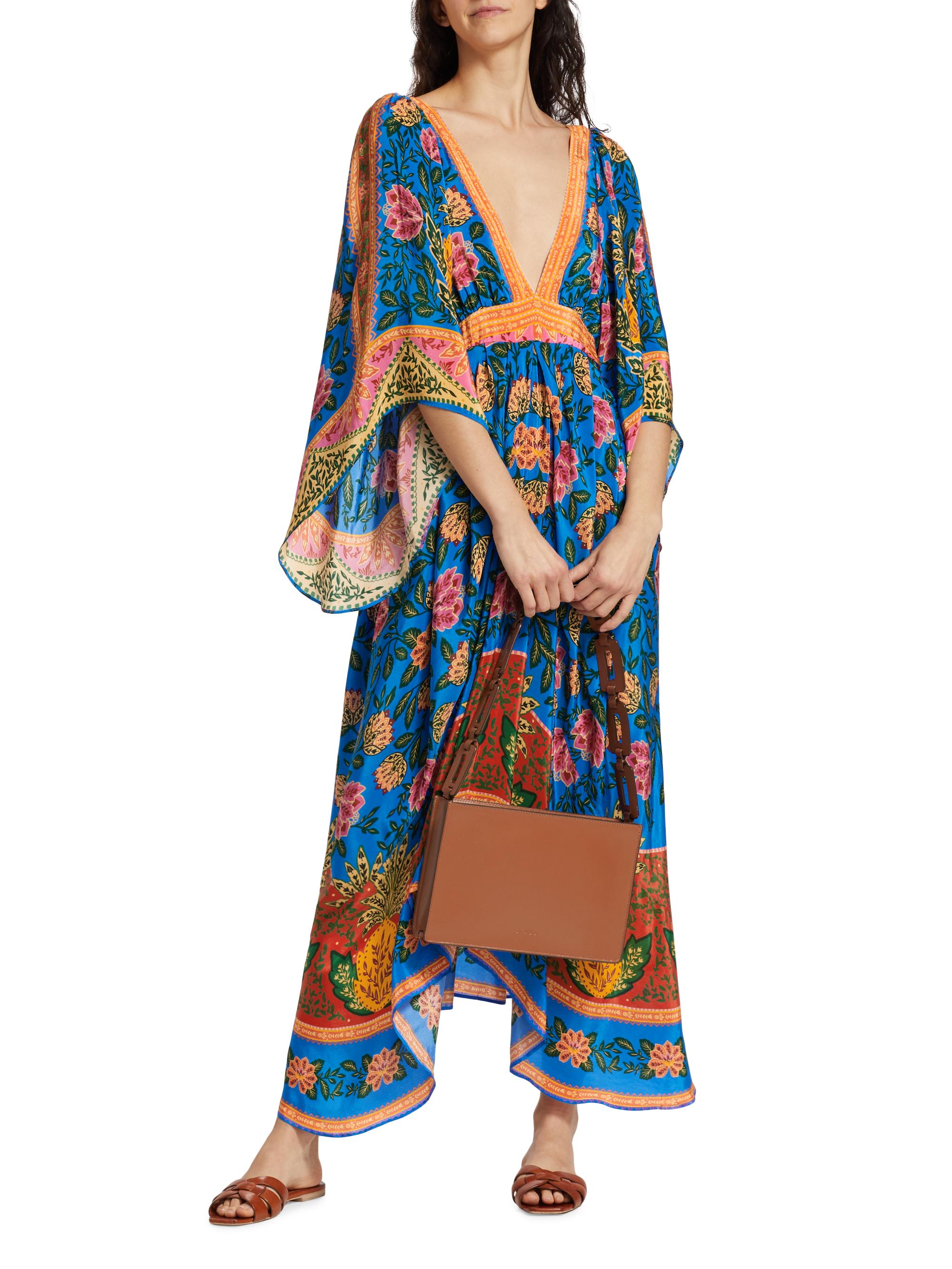 Farm Rio Pineapple Garden Caftan Maxi Dress | Saks Fifth Avenue
