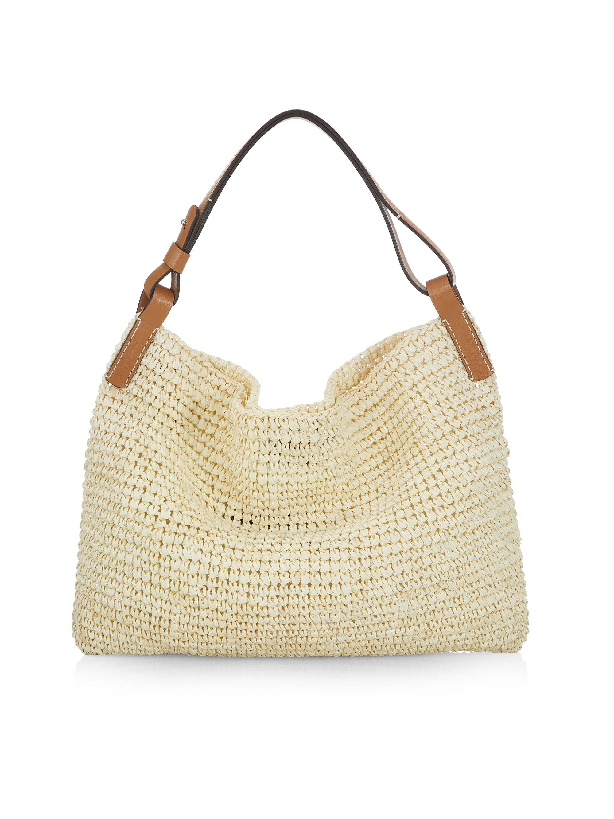Proenza Schouler White Label Minetta Raffia Shoulder Bag | Saks