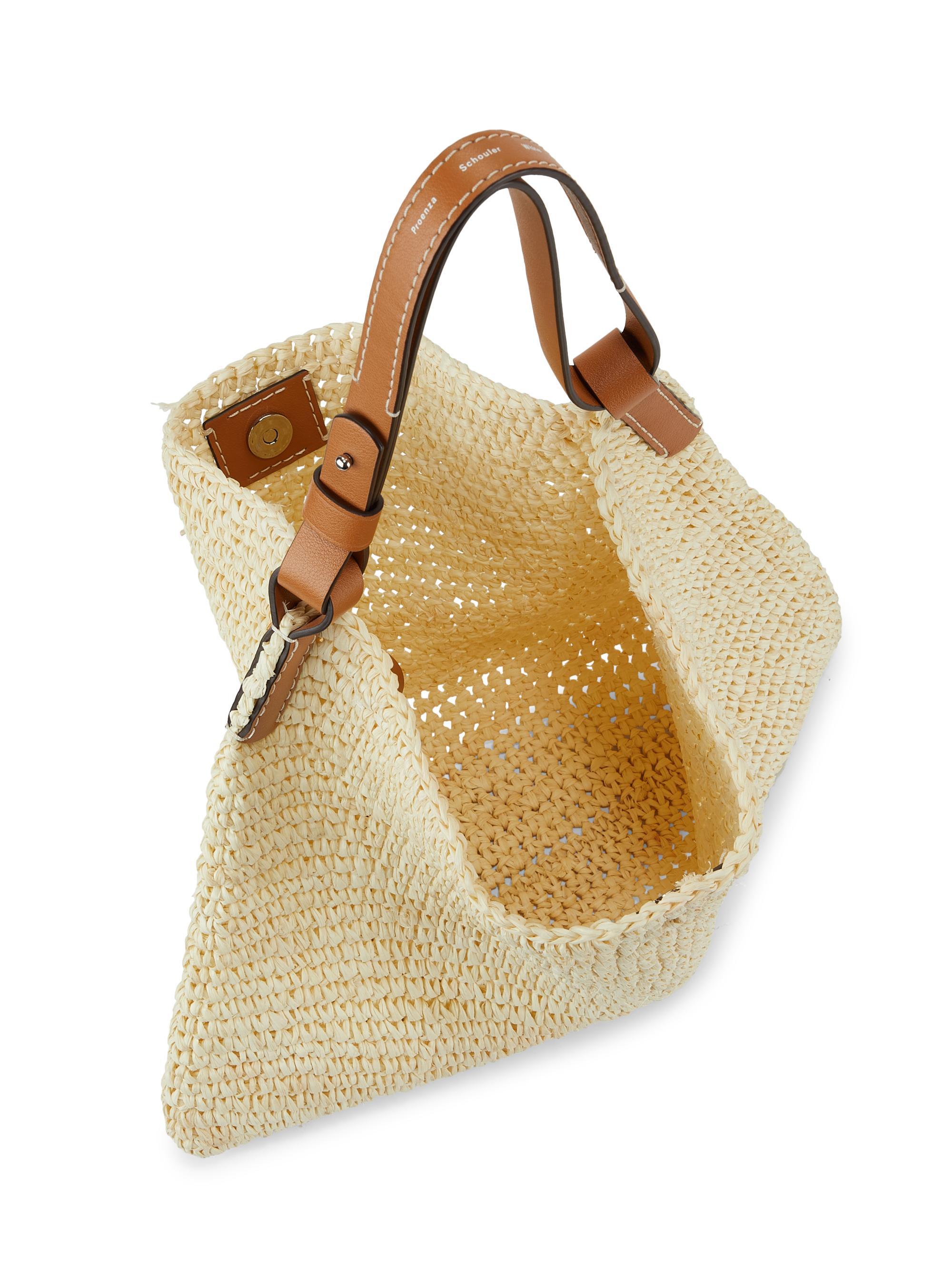 Proenza Schouler White Label Minetta Raffia Shoulder Bag | Saks