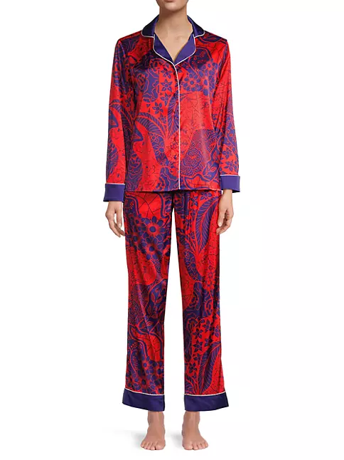 Shop Hanro Champagne Long-Sleeve Pajama Set