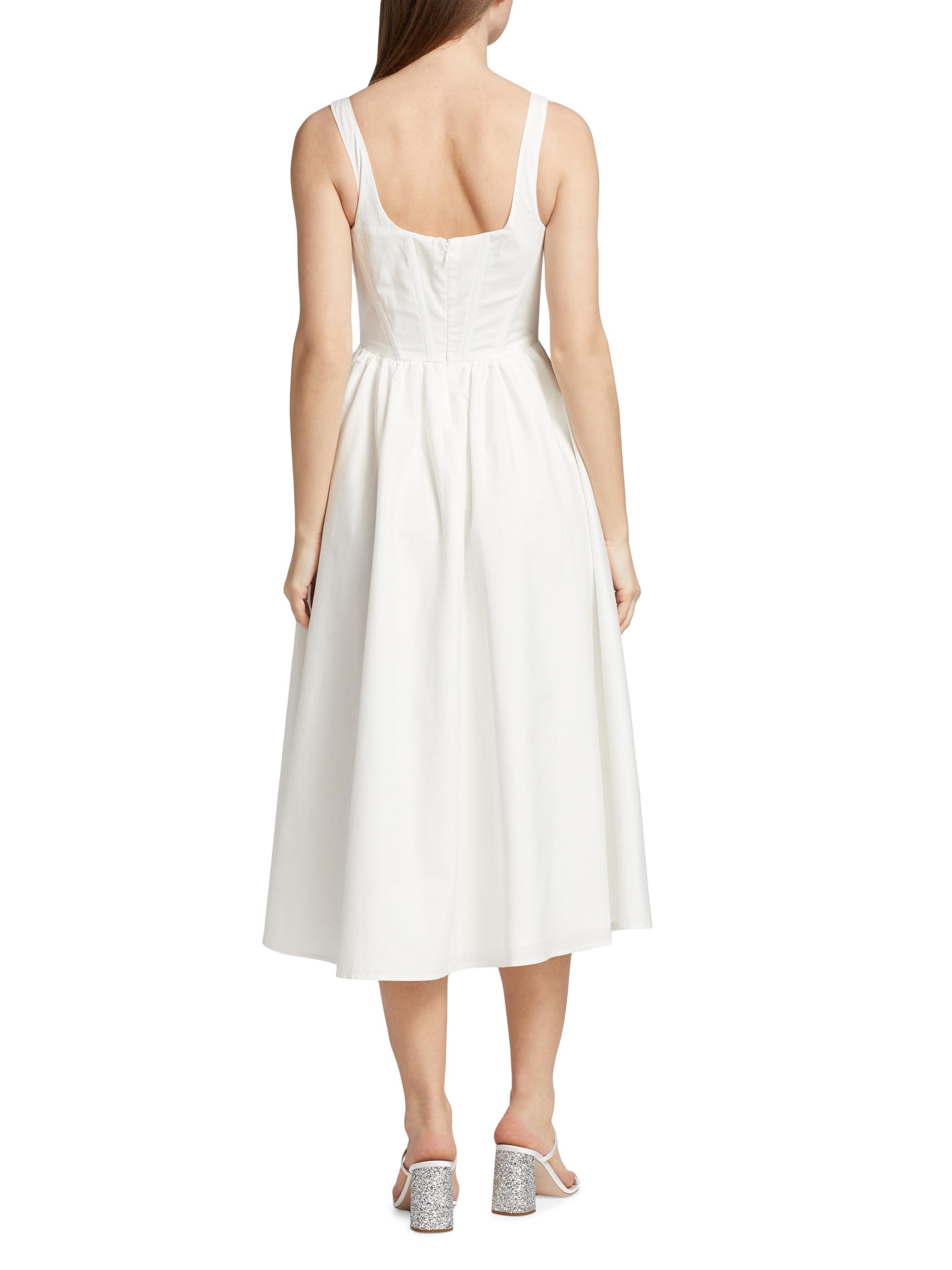 ivory high neck dress Arista Satin Gown in Ivory Pearl main image 1