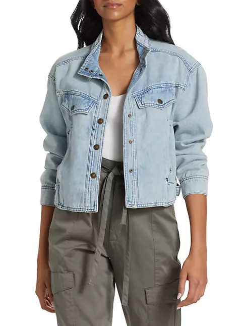Women's All About The Patch Crop Denim Jacket