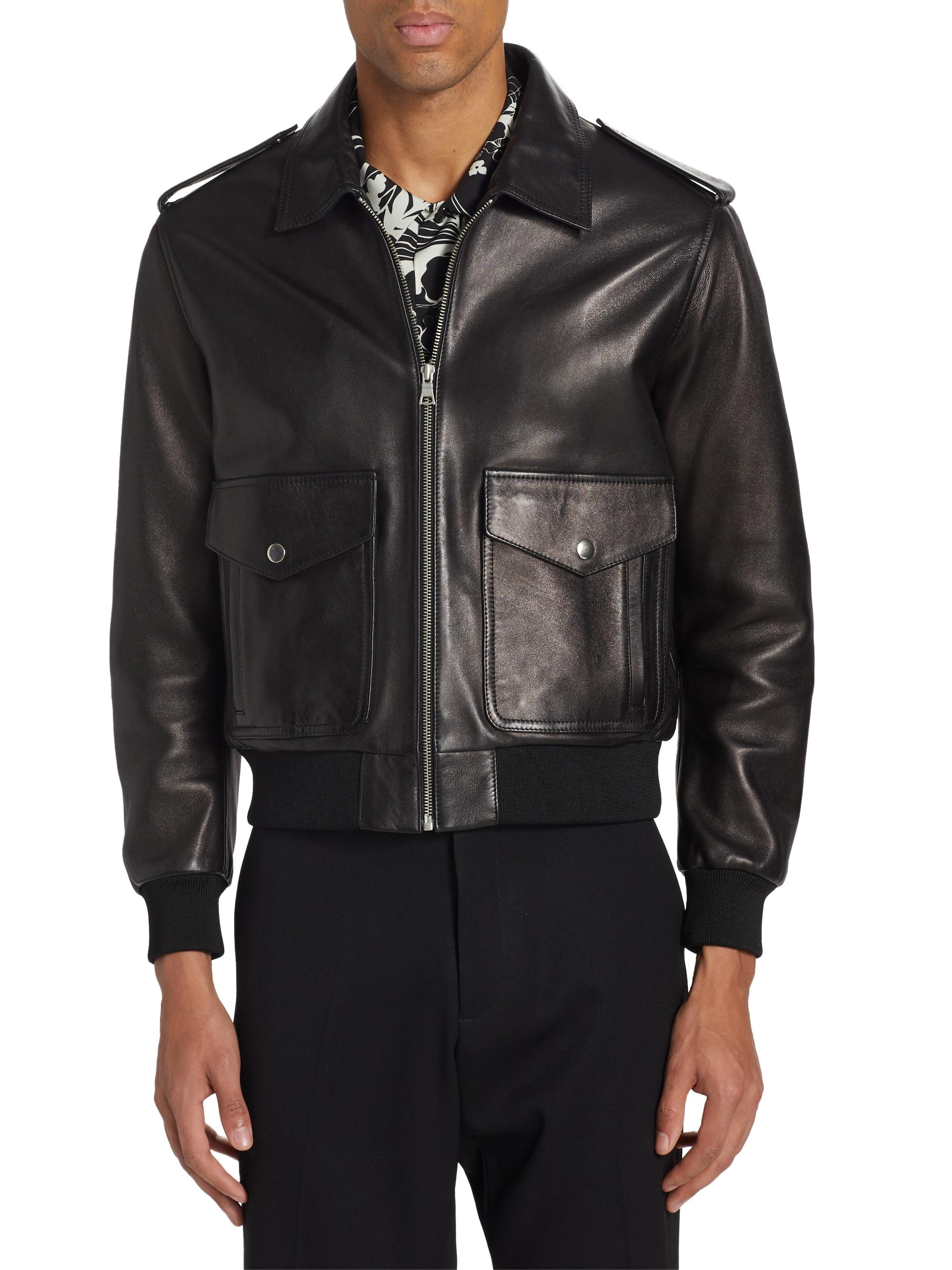 Nili Lotan Burton Leather Jacket | Saks Fifth Avenue
