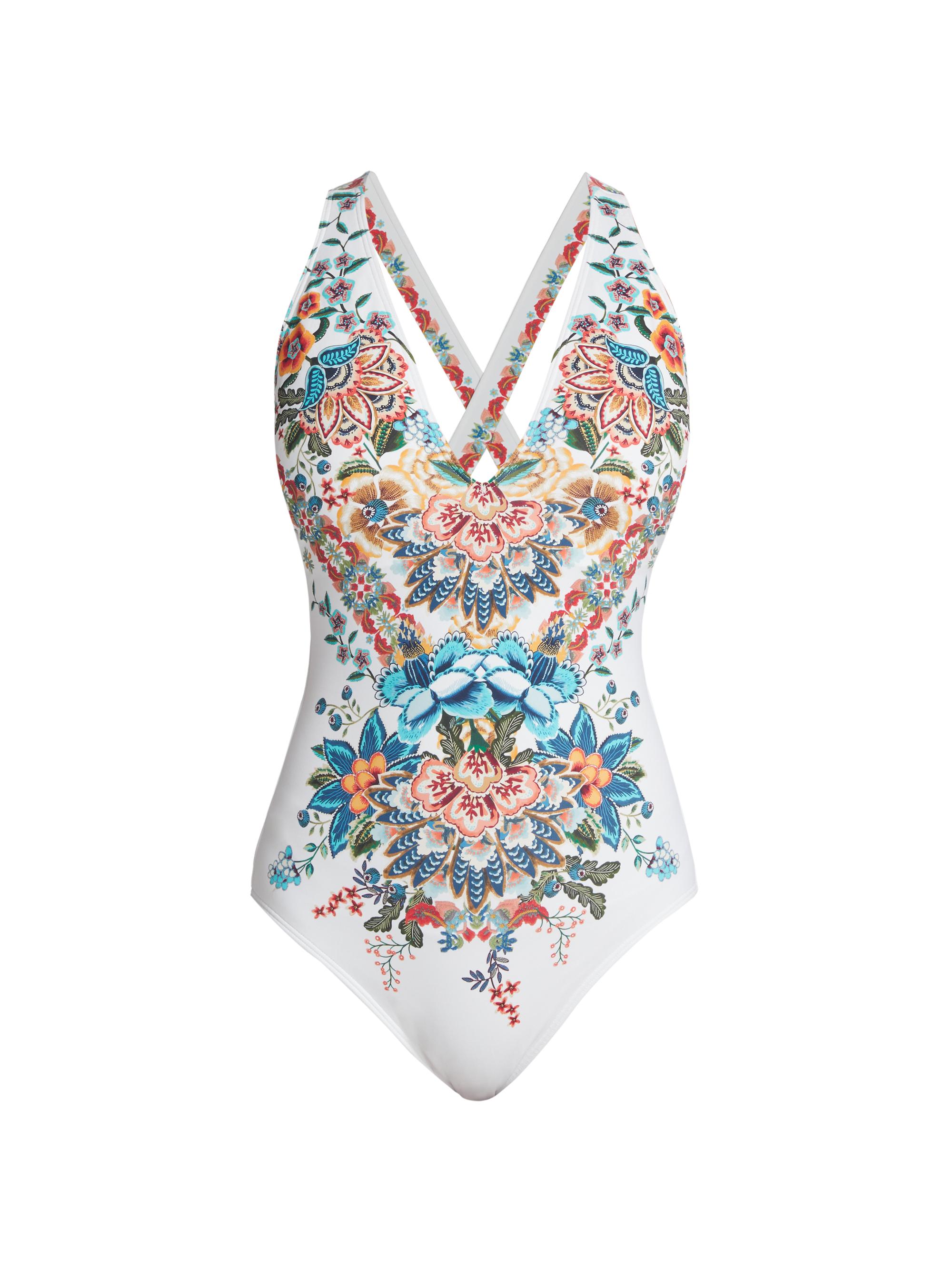 Johnny Was Women's Floral One-Piece Swimsuit