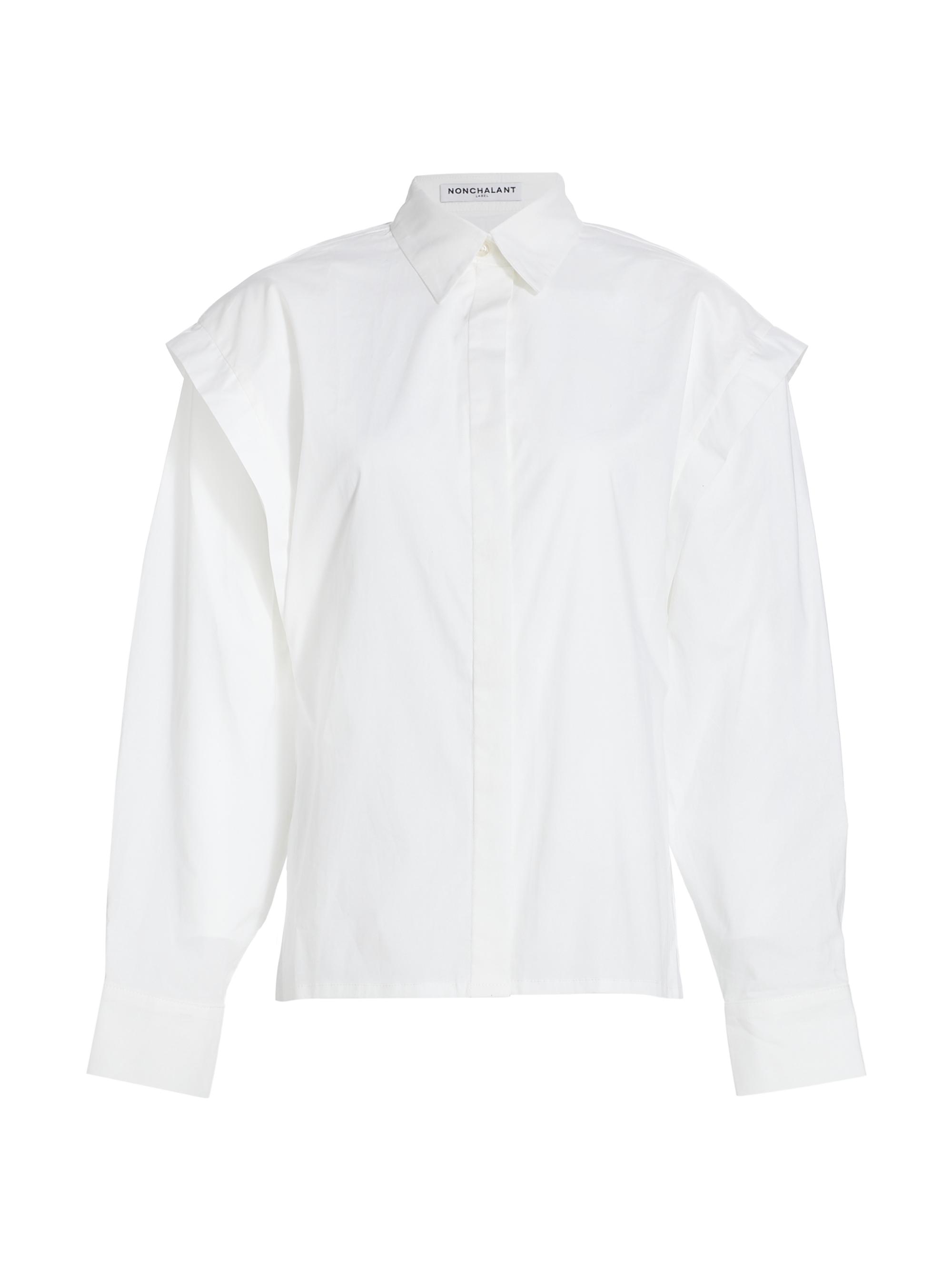 Nonchalant Label Women's Helga Layered Shirt - White