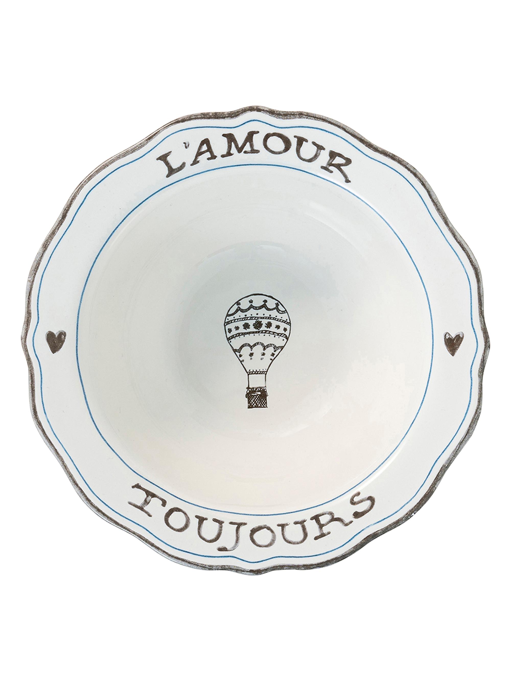 Juliska L'Amour Toujours Cereal/Ice Cream Bowl - White