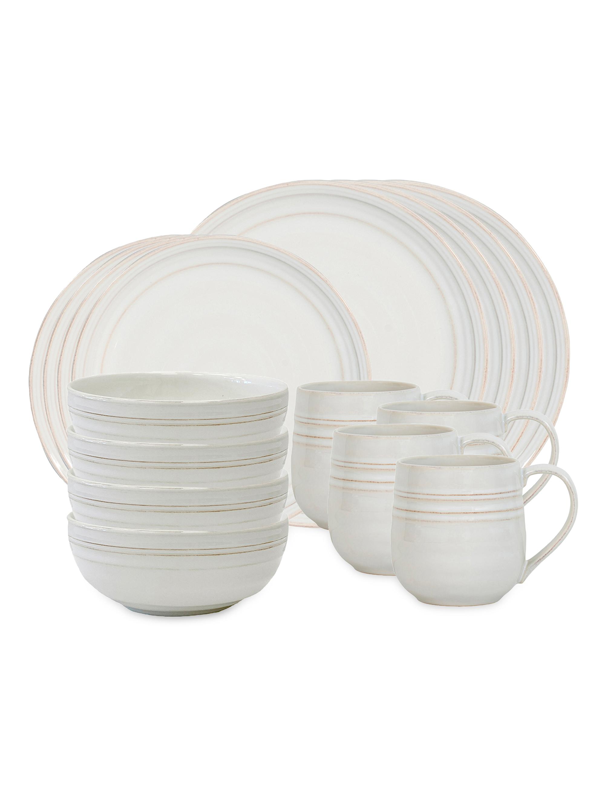 Juliska Bilbao Stoneware 16-Piece Dinnerware Set - White