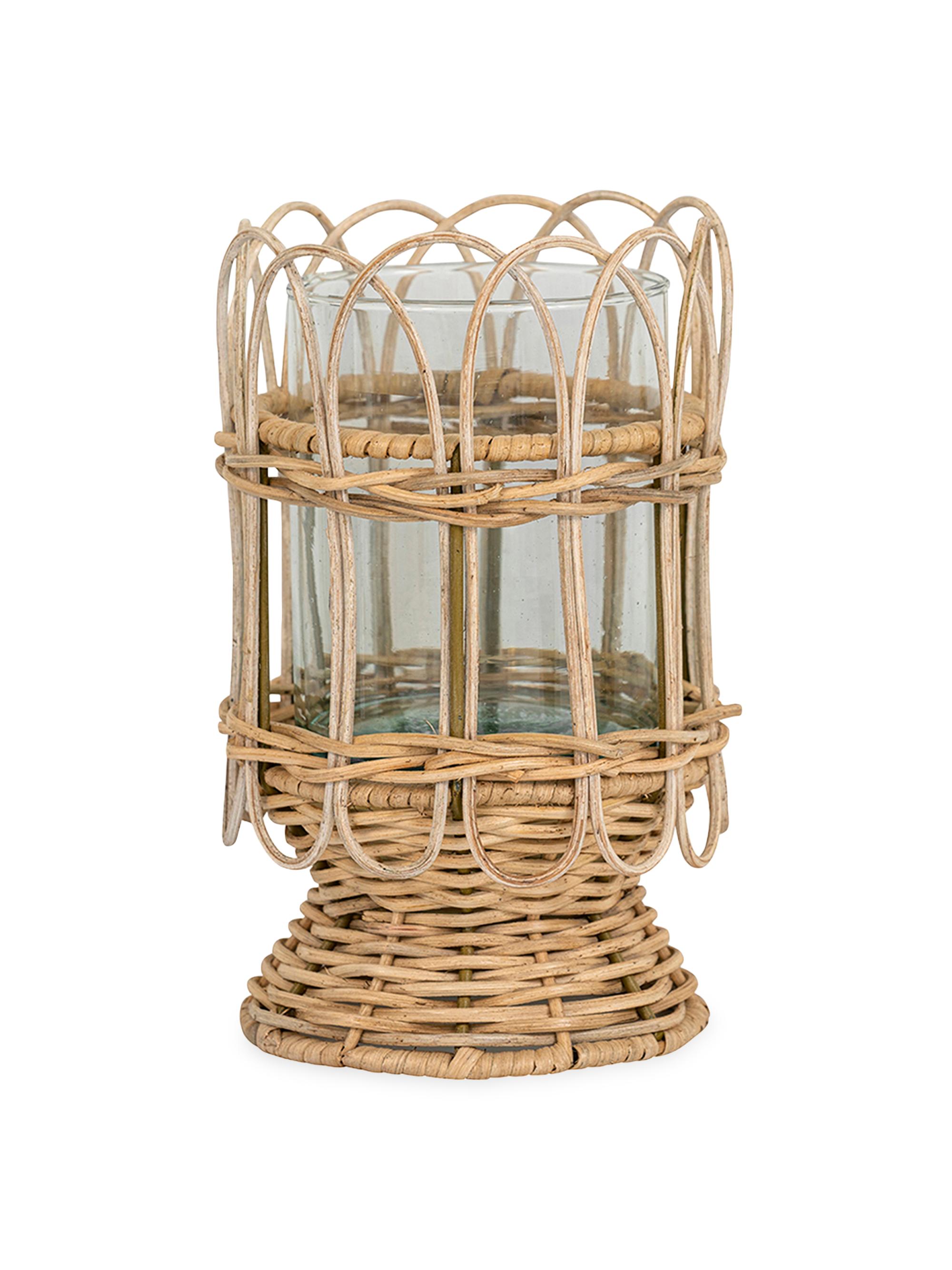 Juliska Provence Rattan Hurricane/8.5" - Natural