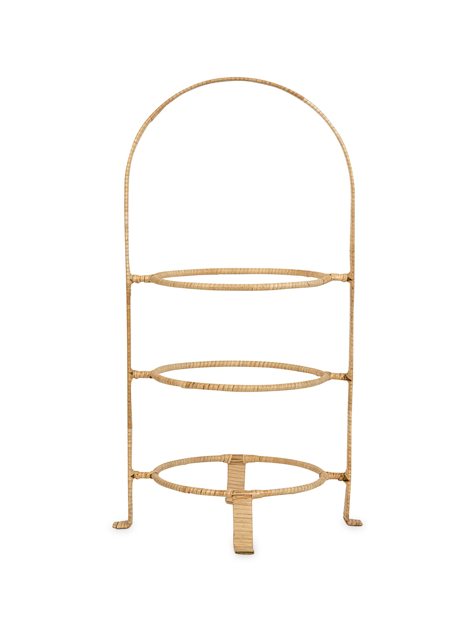 Juliska Provence Rattan Three-Tier Stand - Natural