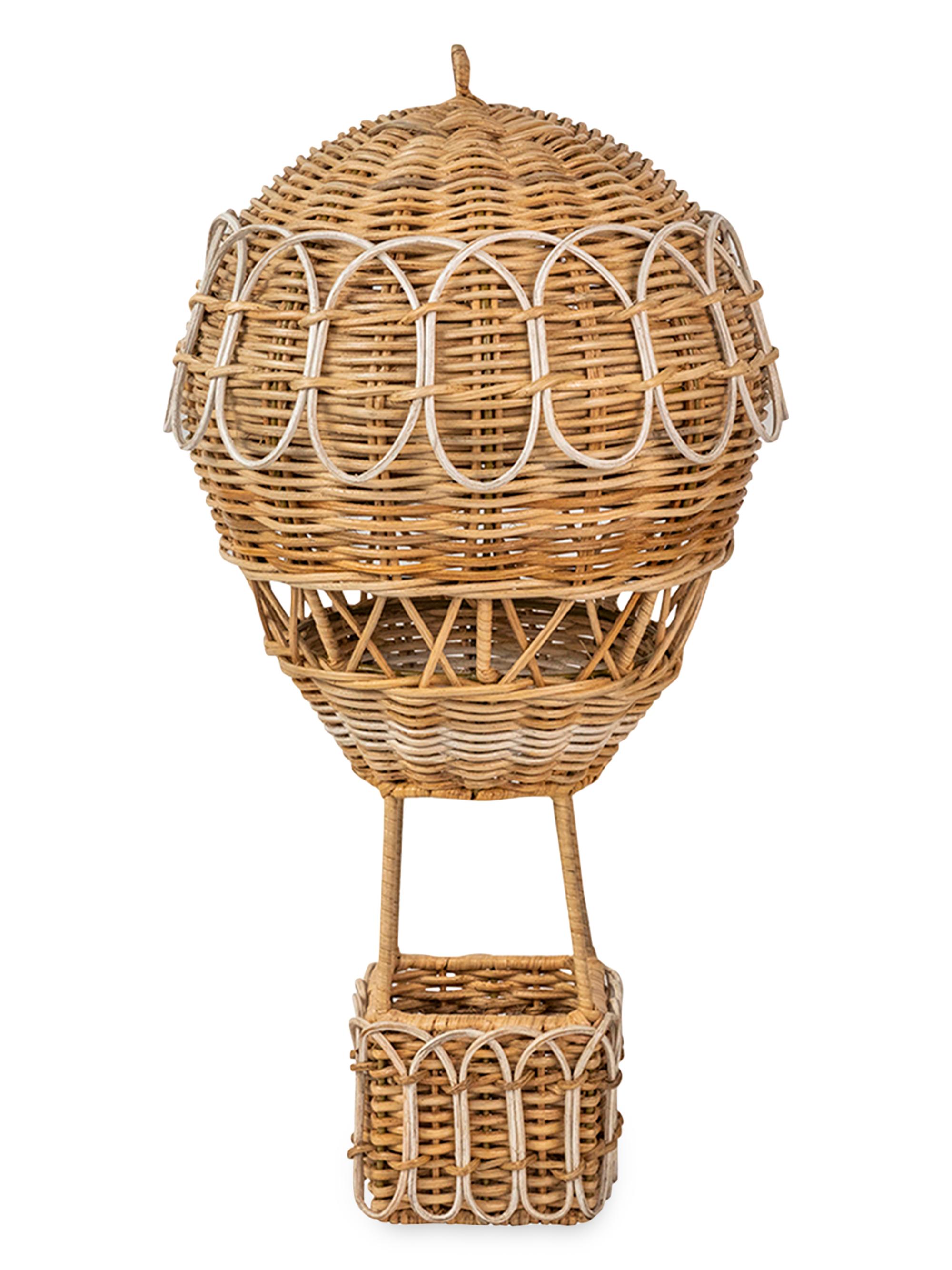 Juliska Provence Rattan Hot Air Balloon/20" - Natural