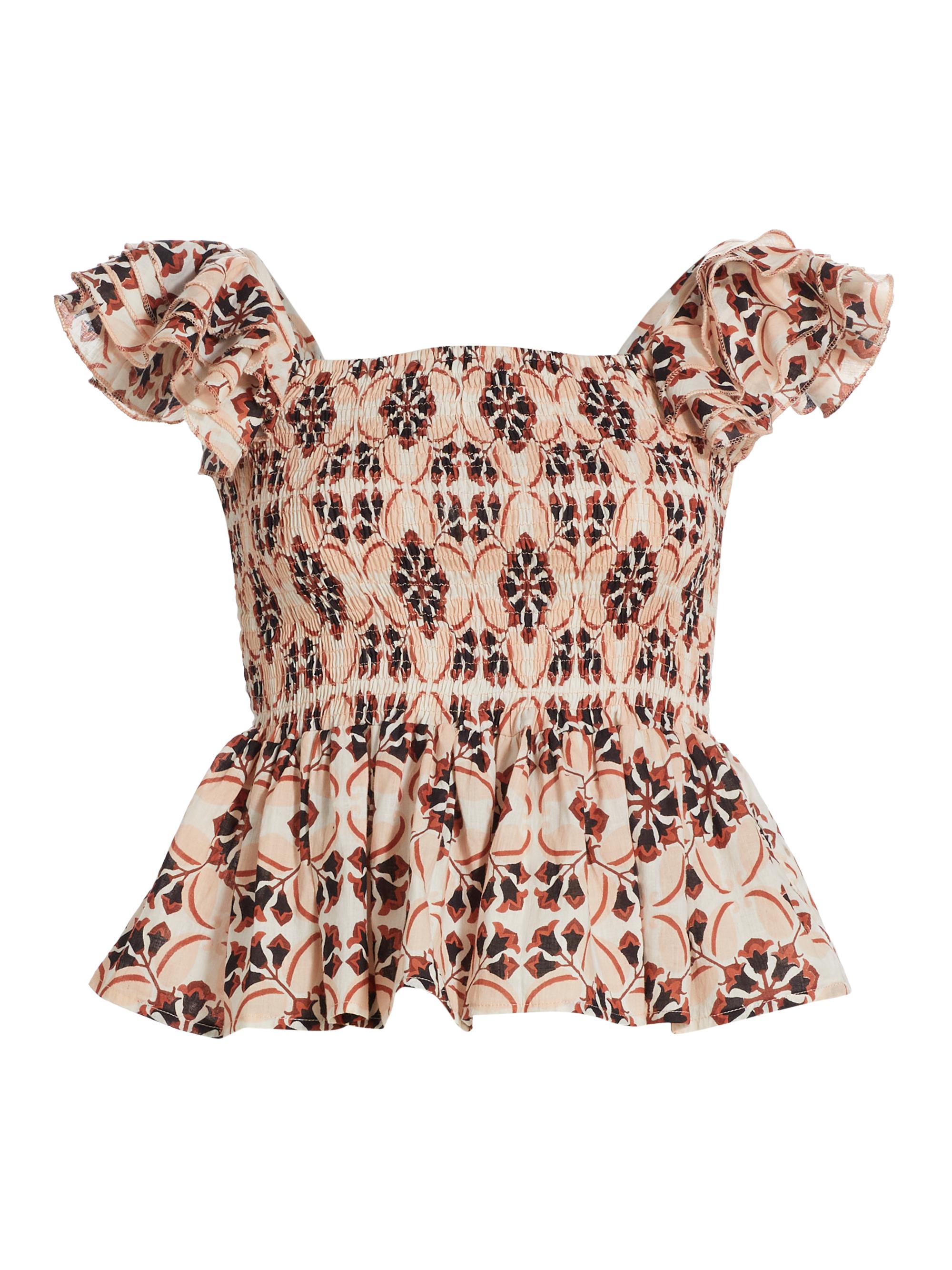 Mille Women's Athena Cotton Top - Sayulita Print