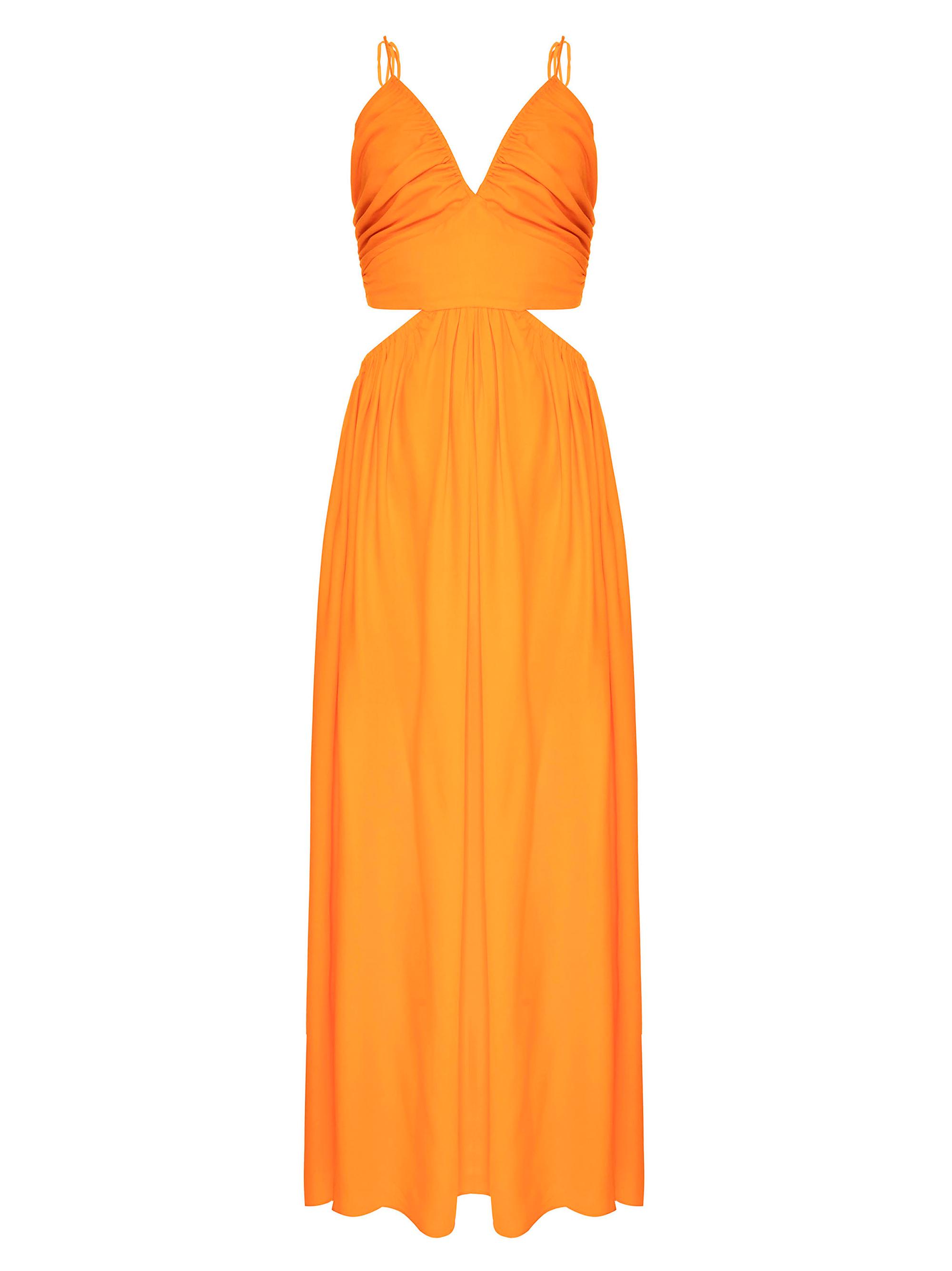 Sinesia Karol Women's Eleonor Satin Dress - Laranja