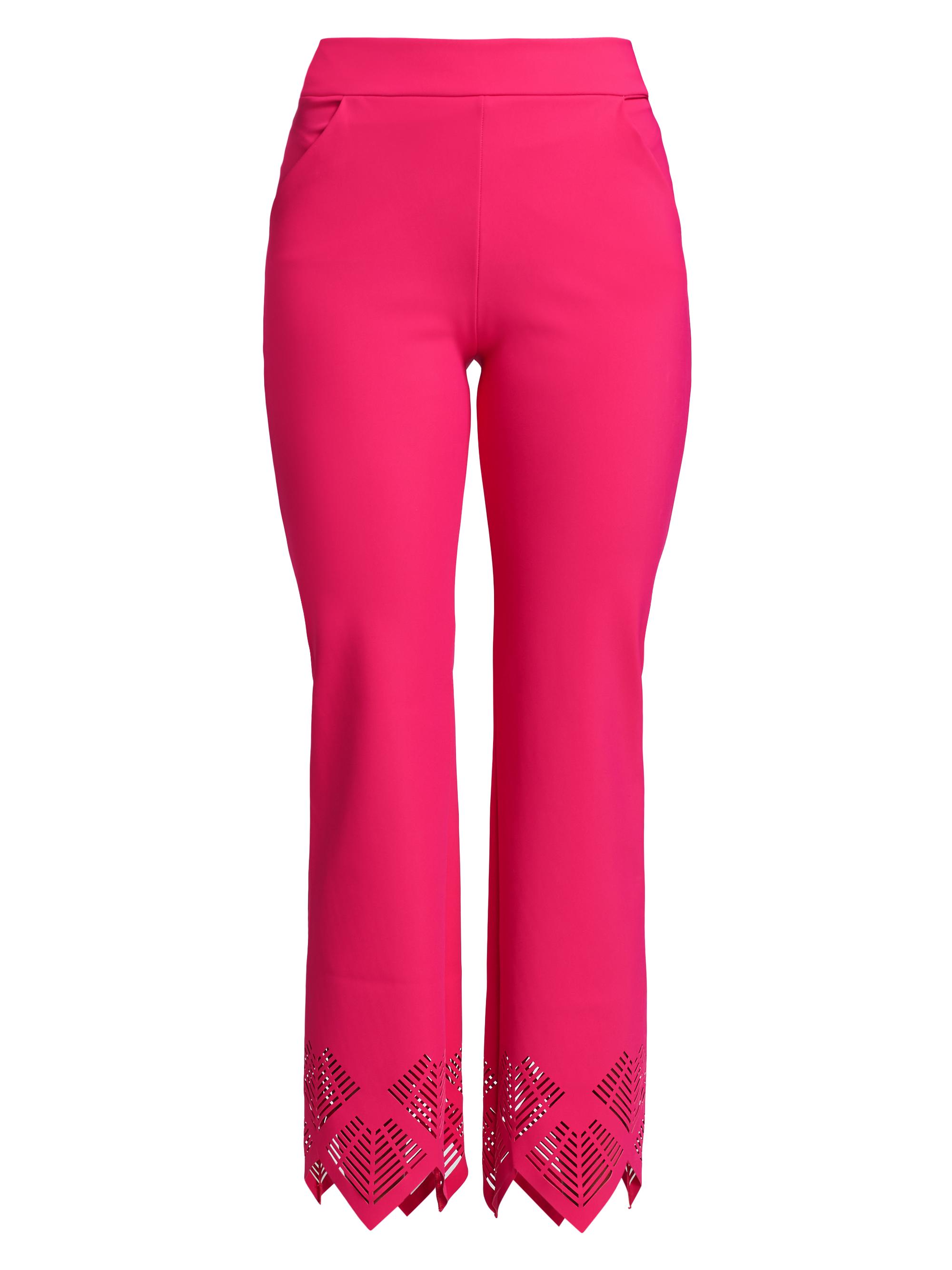 Chiara Boni La Petite Robe Women's Venusette Stretch Flare Crop Pants - Fuchsia