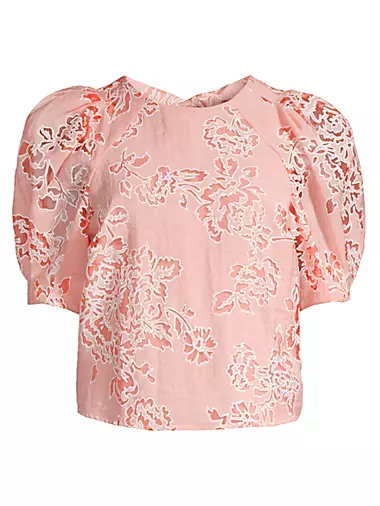Meliiha Floral-Embroidered Top