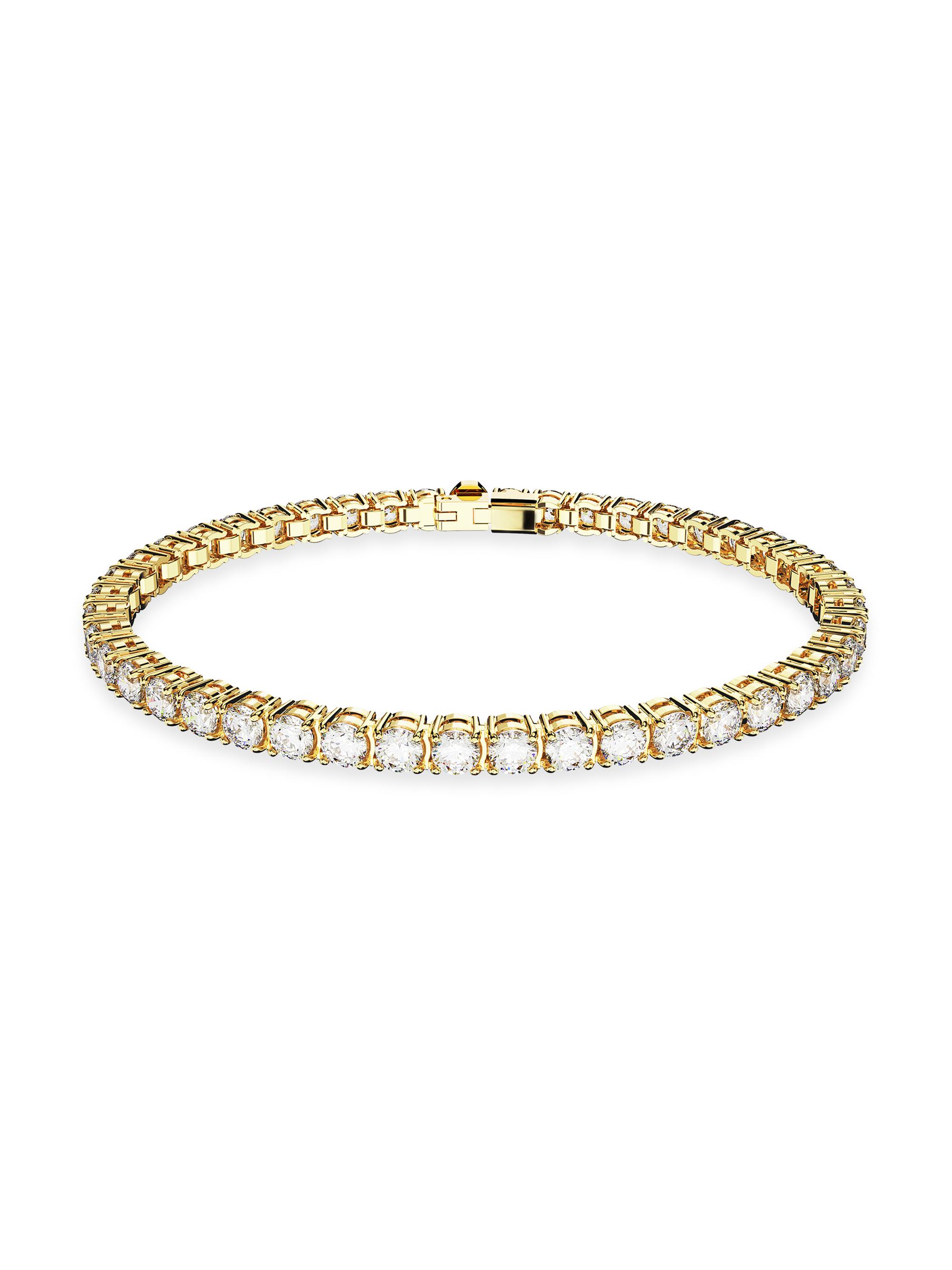 Swarovski Women's Matrix Gold-Plated & Crystal Tennis Bracelet - Gold