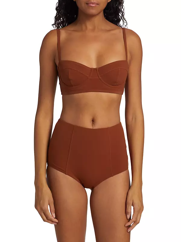 Shop Ulla Johnson Zahara Longline Bikini Top