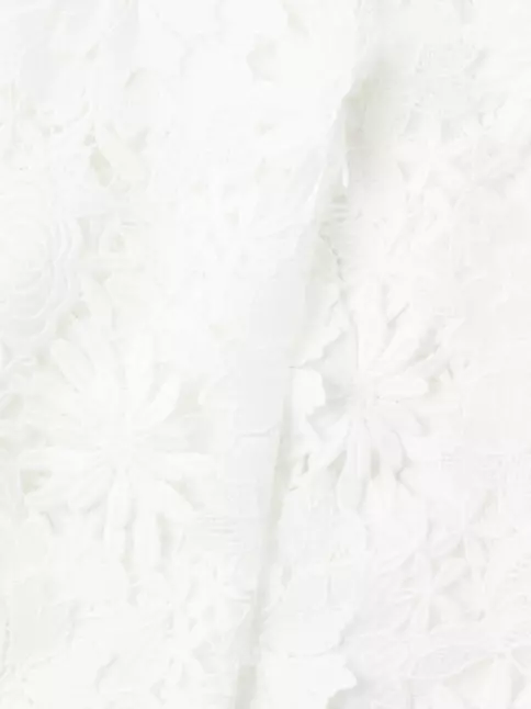 Barbados White Lace Pattern Pant