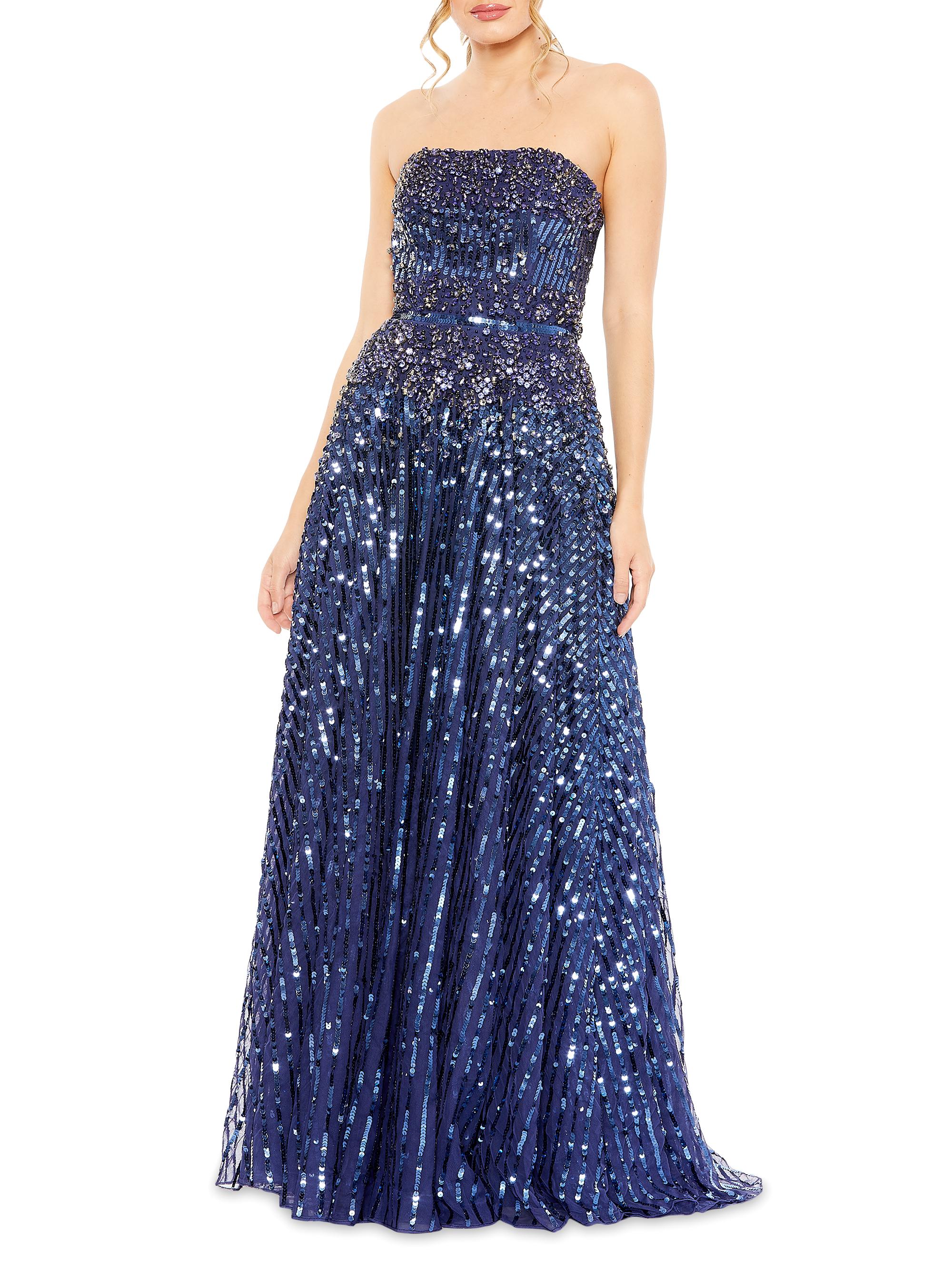 Mac Duggal Women's Embellished Strapless Gown - Twilight